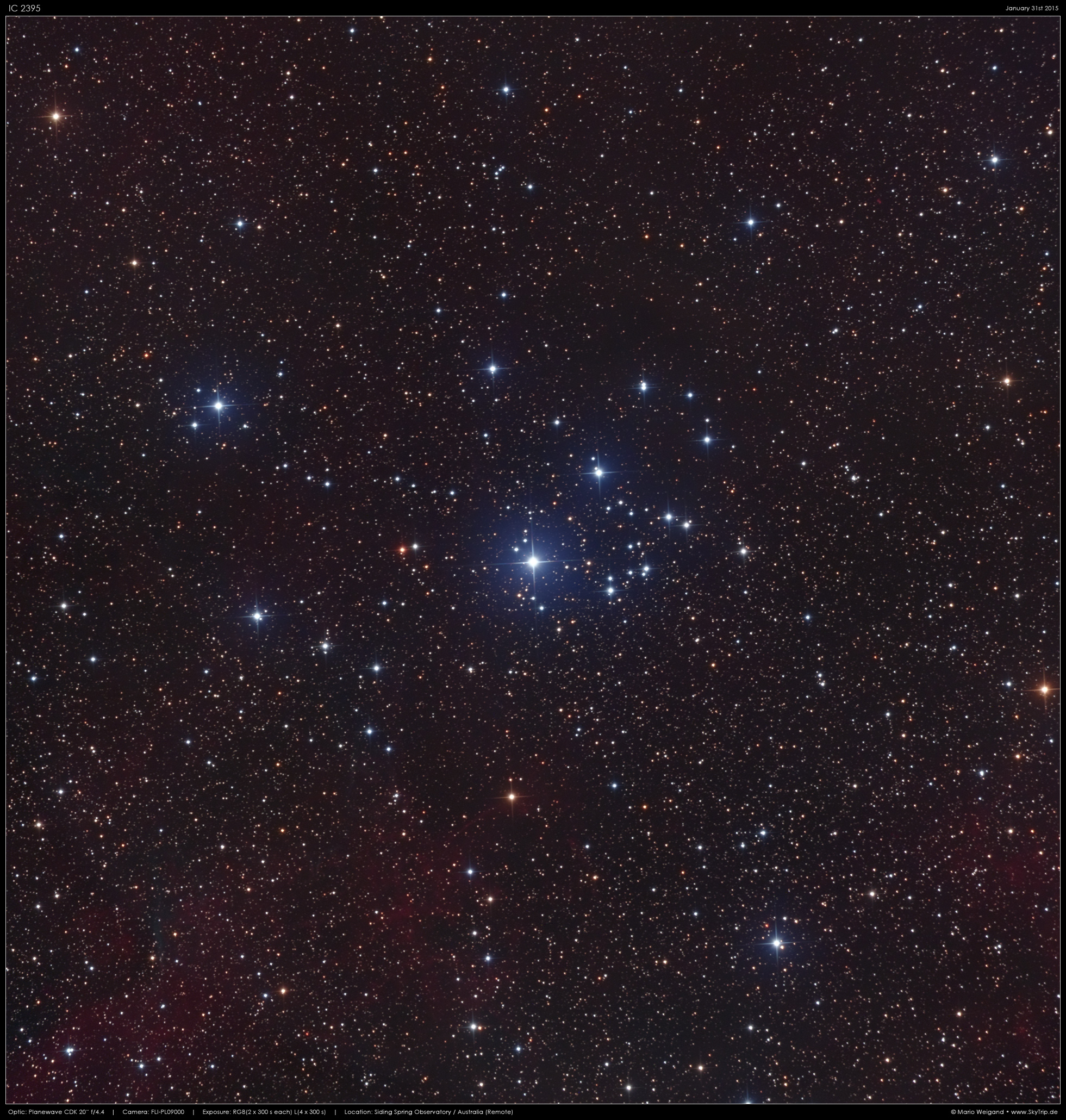IC 2395 in Vela