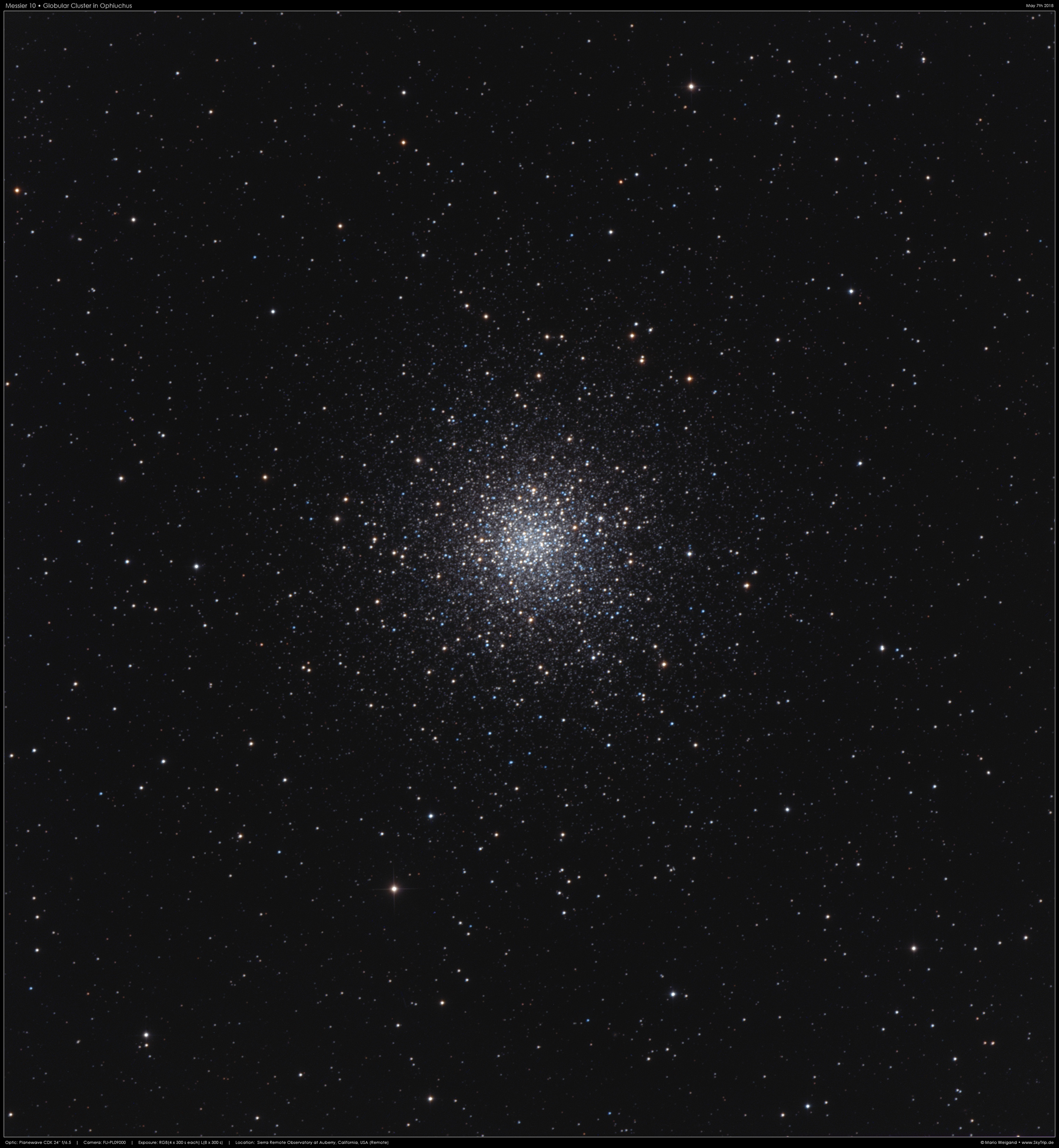 Kugelsternhaufen Messier 10