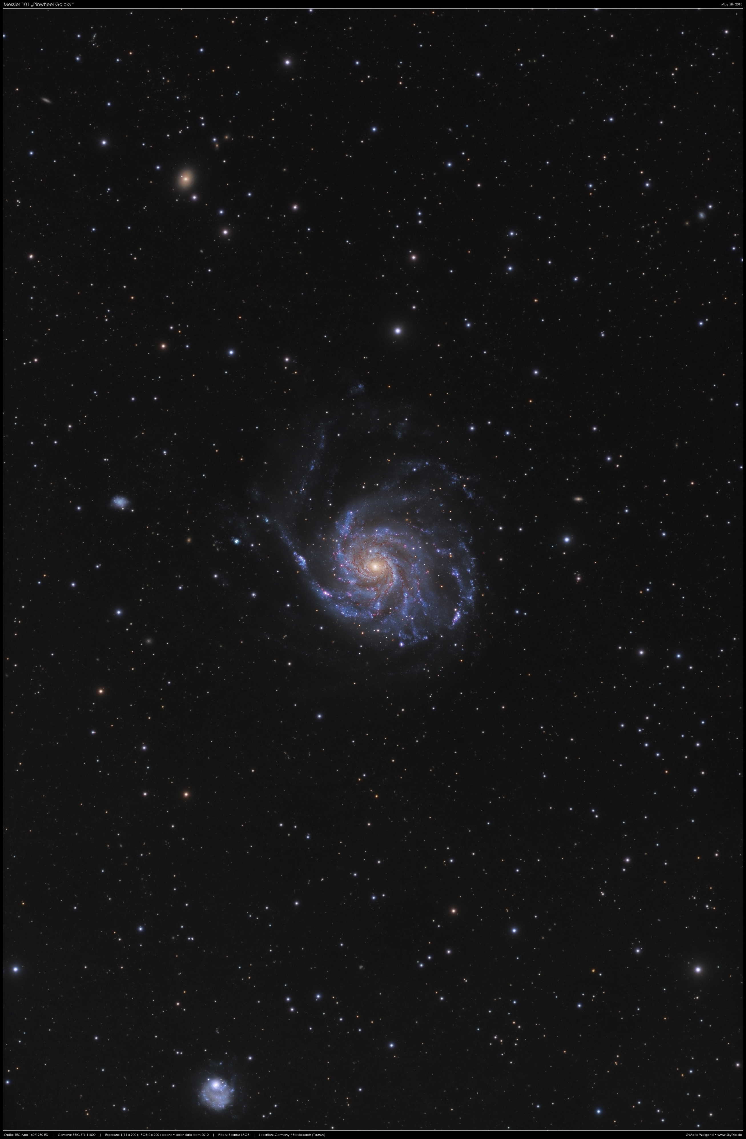 Messier 101, die Feuerrad-Galaxie