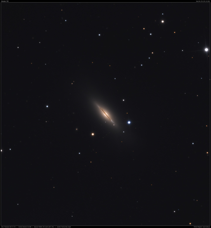 Spindelgalaxie Messier 102