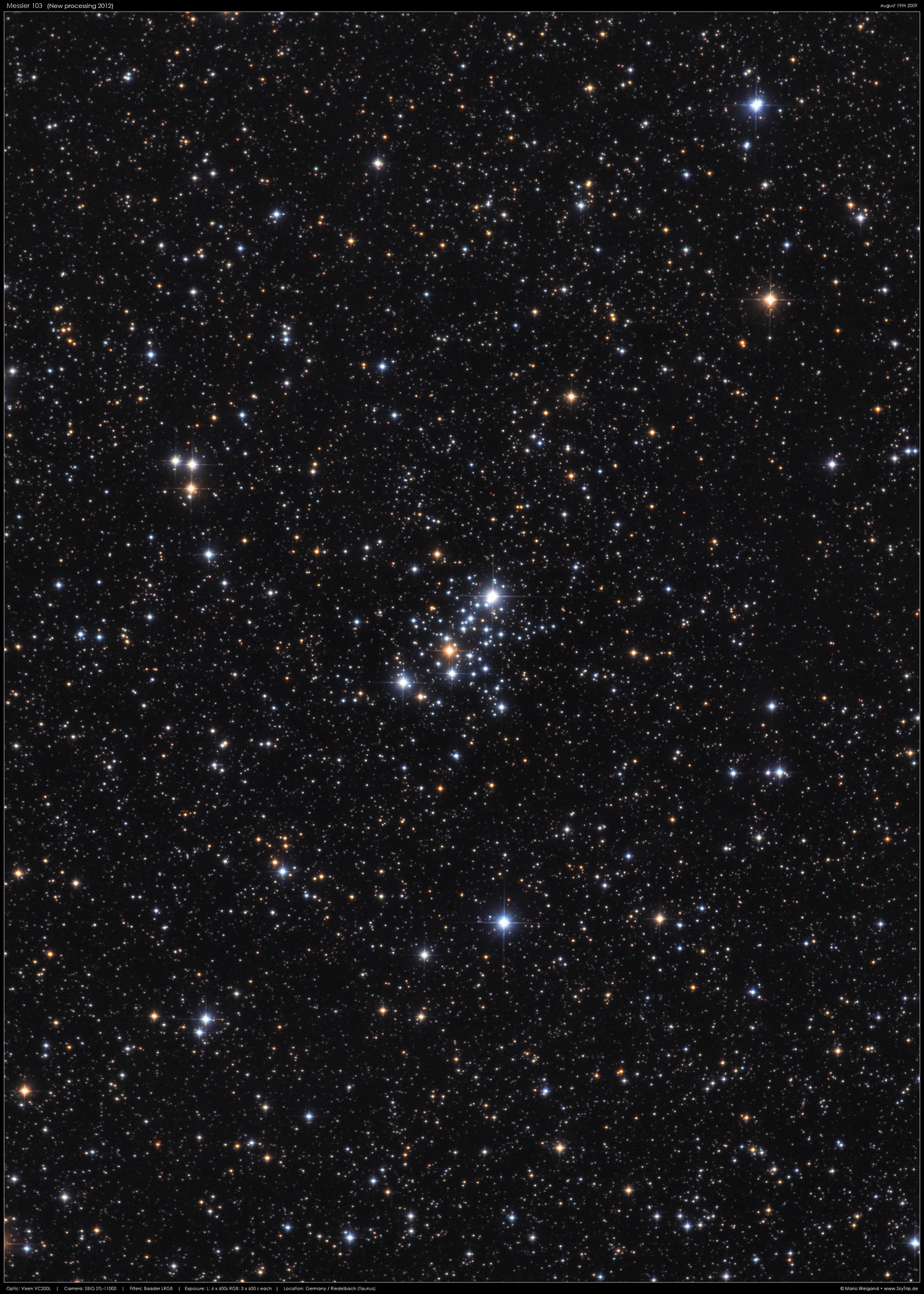 Messier 103 in der Cassiopeia