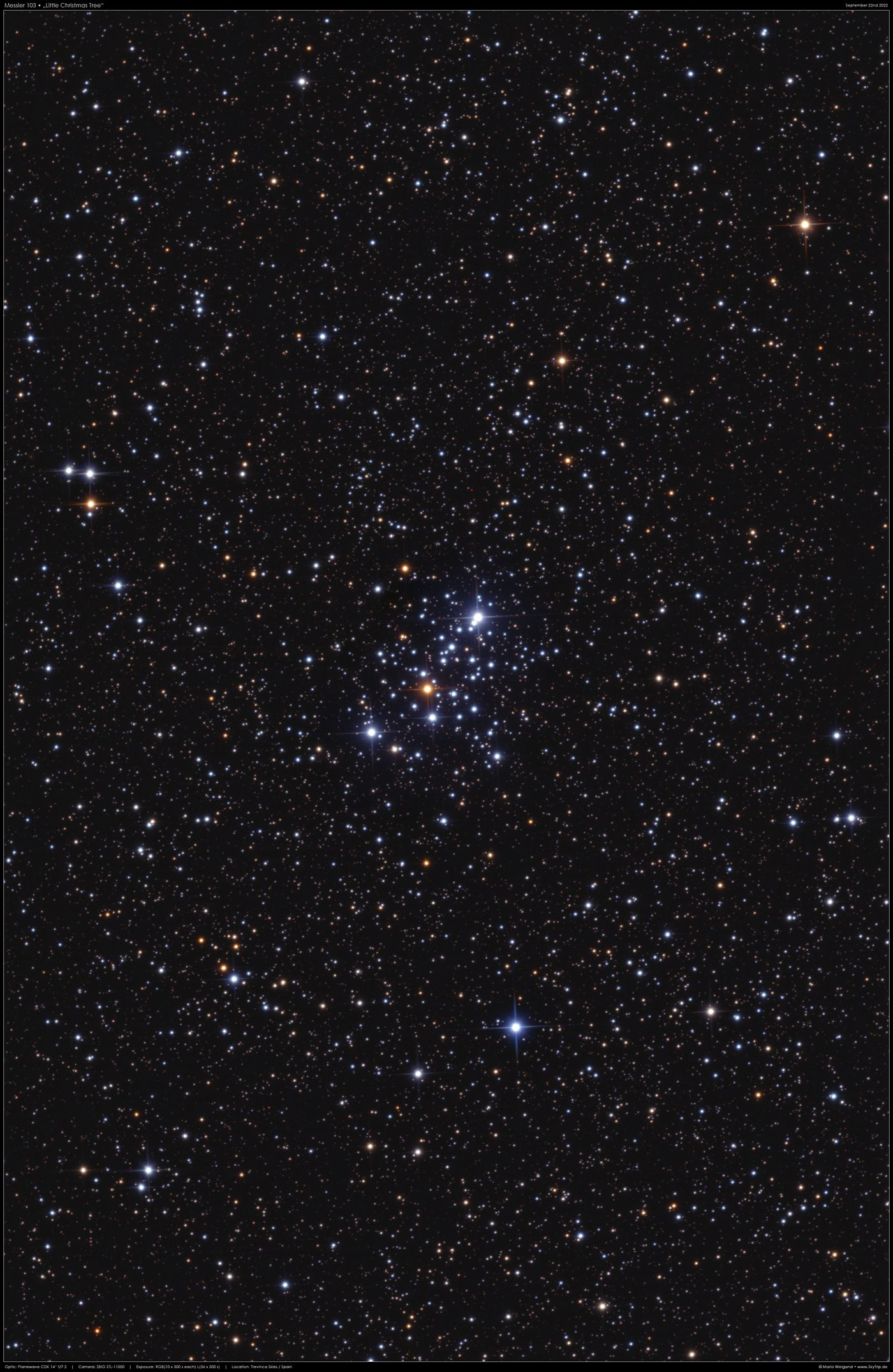 Messier 103 in der Cassiopeia