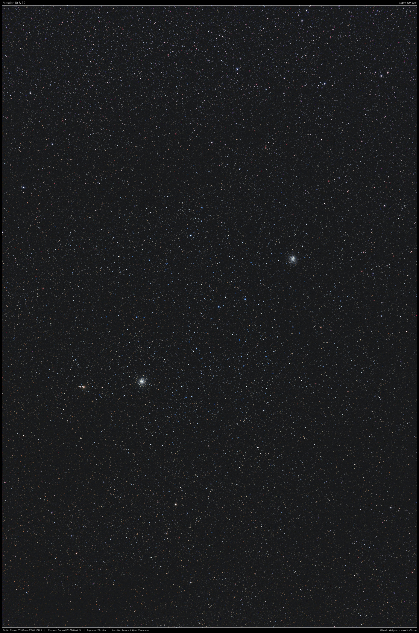 Messier 10 & 12