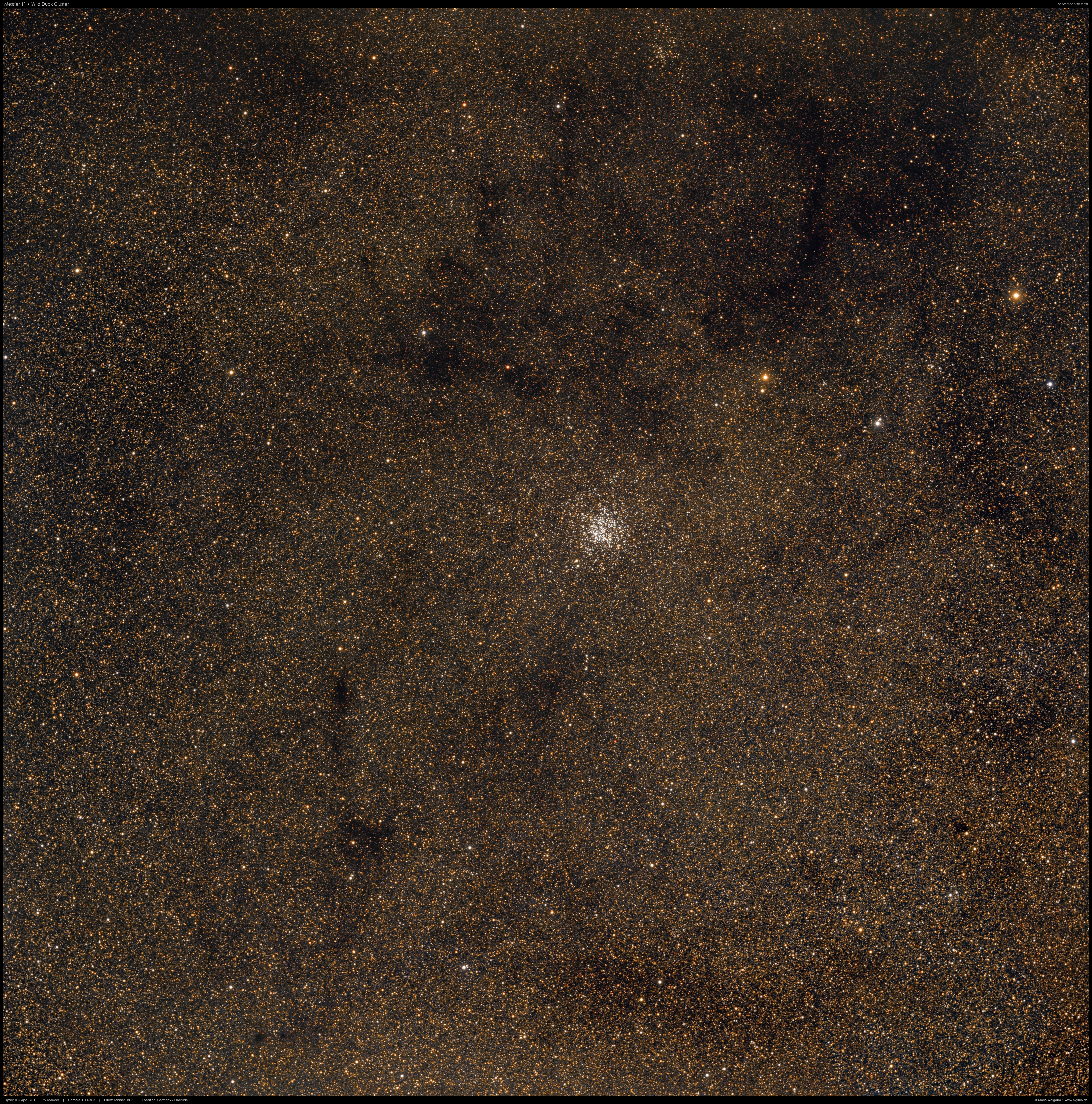 Messier 11 Wildentenhaufen