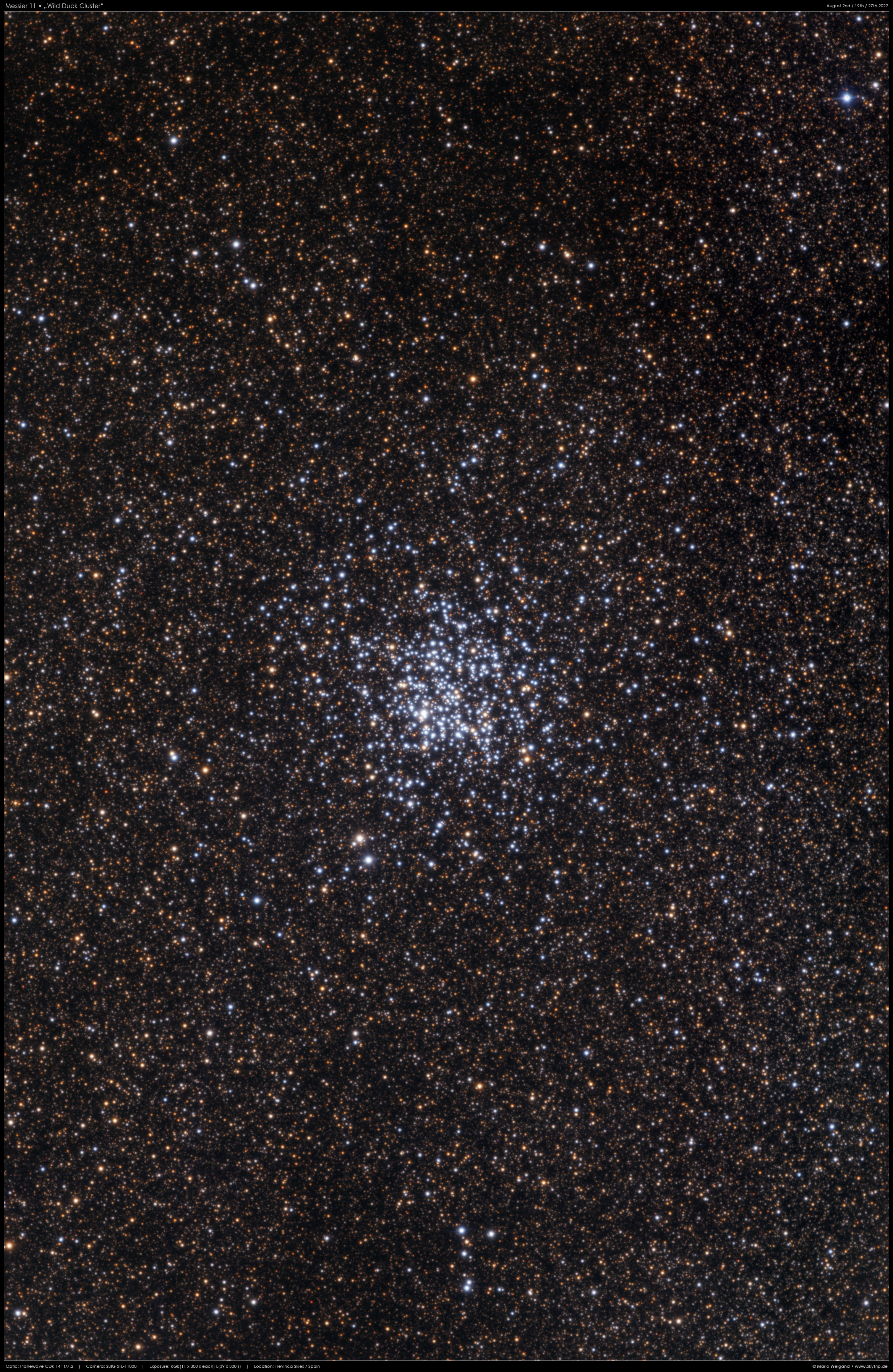 Messier 11 Wildentenhaufen