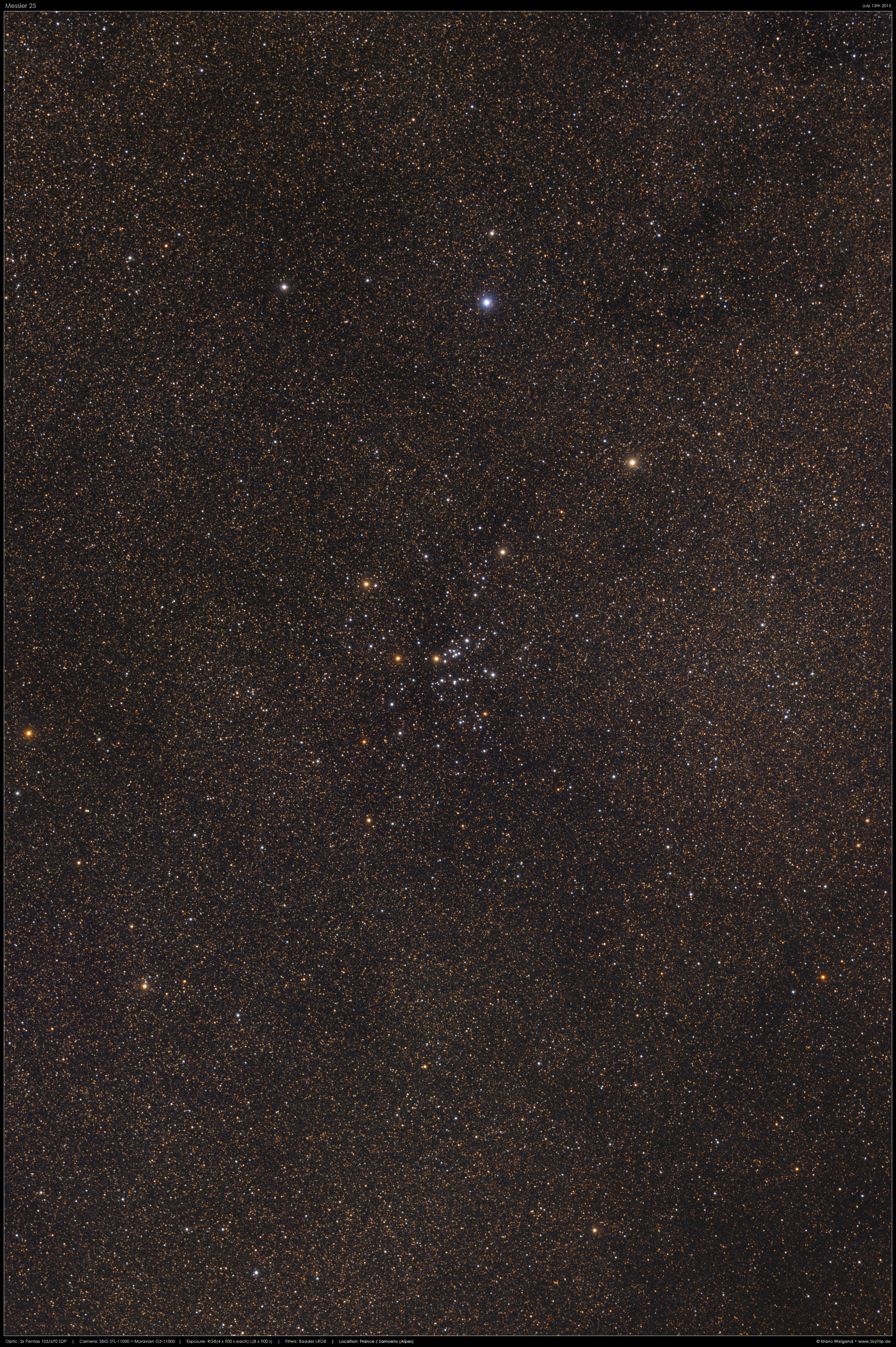 Messier 25 im Sternbild Schütze