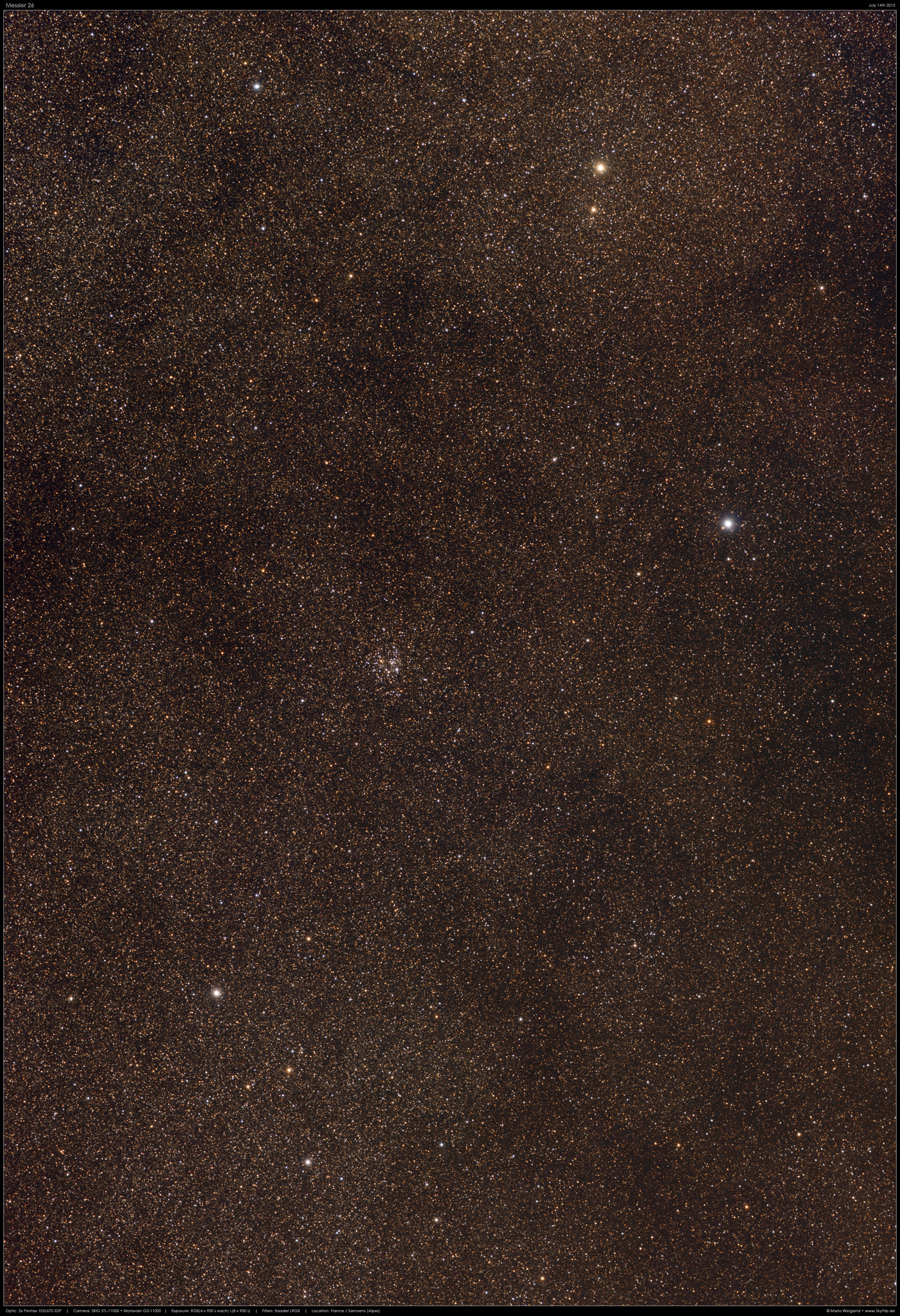 Sternhaufen Messier 26