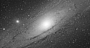 Die Andromeda Galaxie in S/W