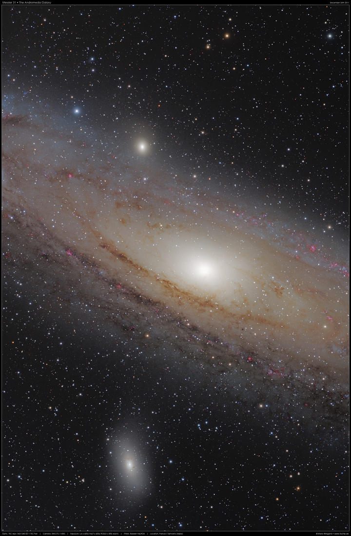 Die Andromeda Galaxie mit M32 und M110