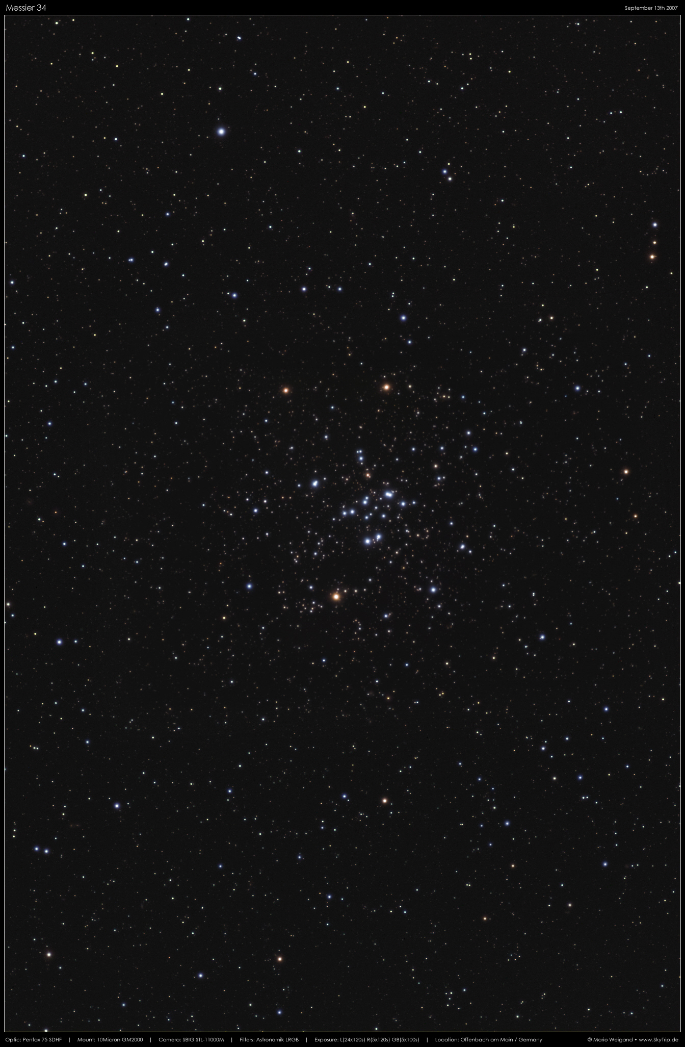 Sternhaufen Messier 34