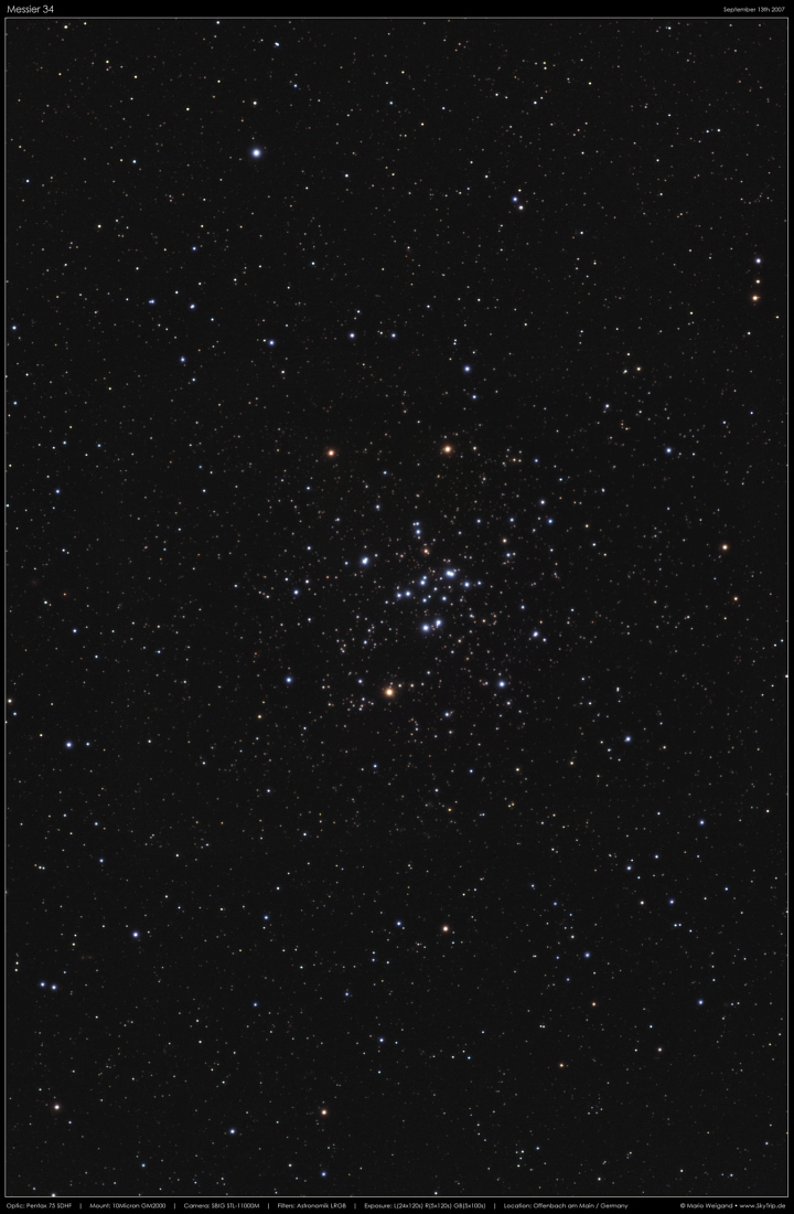 Sternhaufen Messier 34
