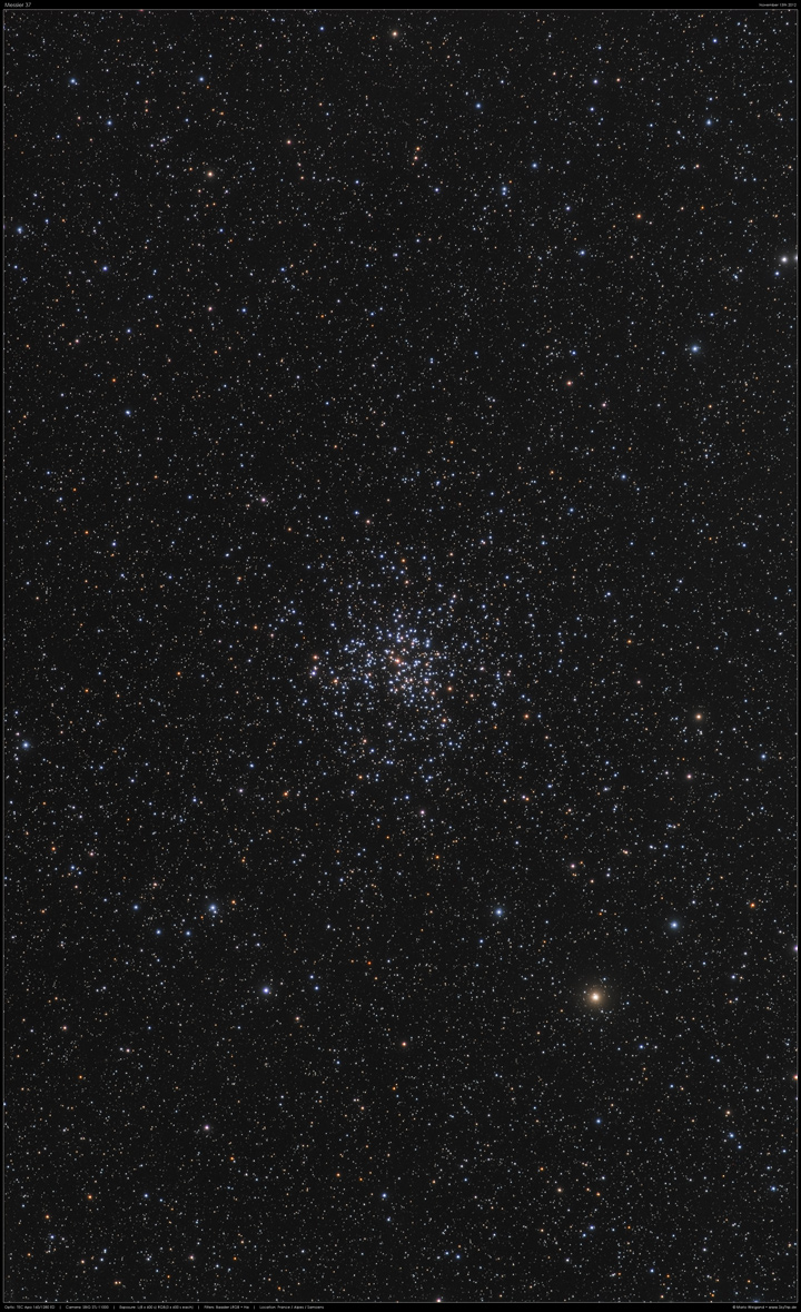 Messier 37 - heller Sternhaufen in Auriga