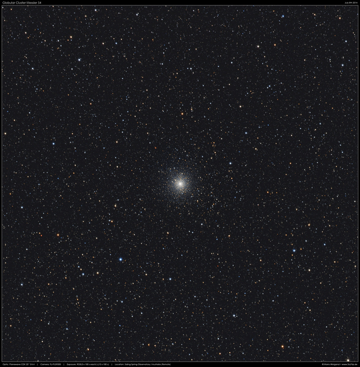 Kugelsternhaufen M54 im Sternbild Schtze