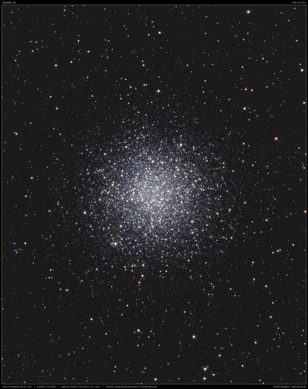 Kugelsternhaufen Messier 55