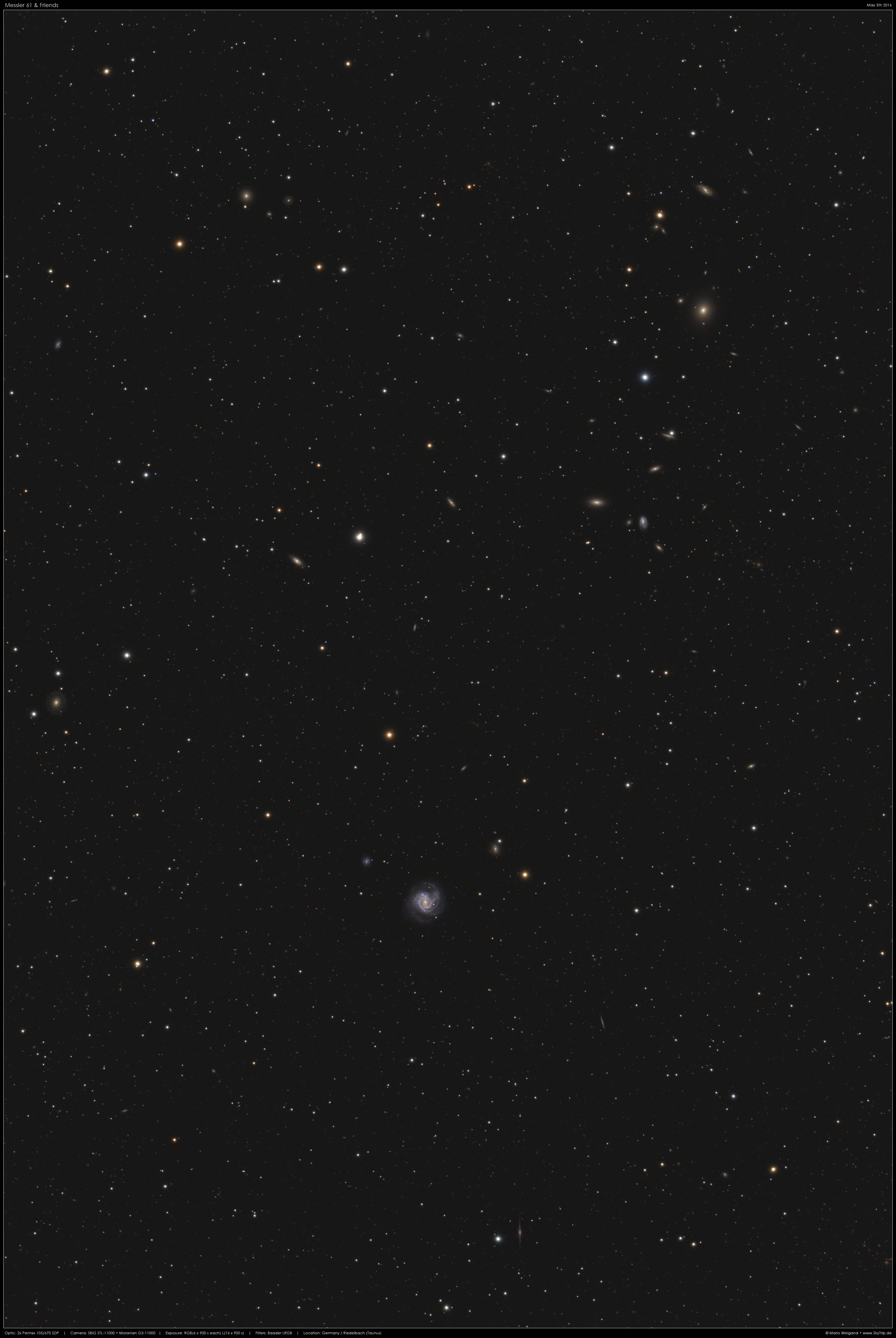 Virgohaufen: Messier 61 & Friends
