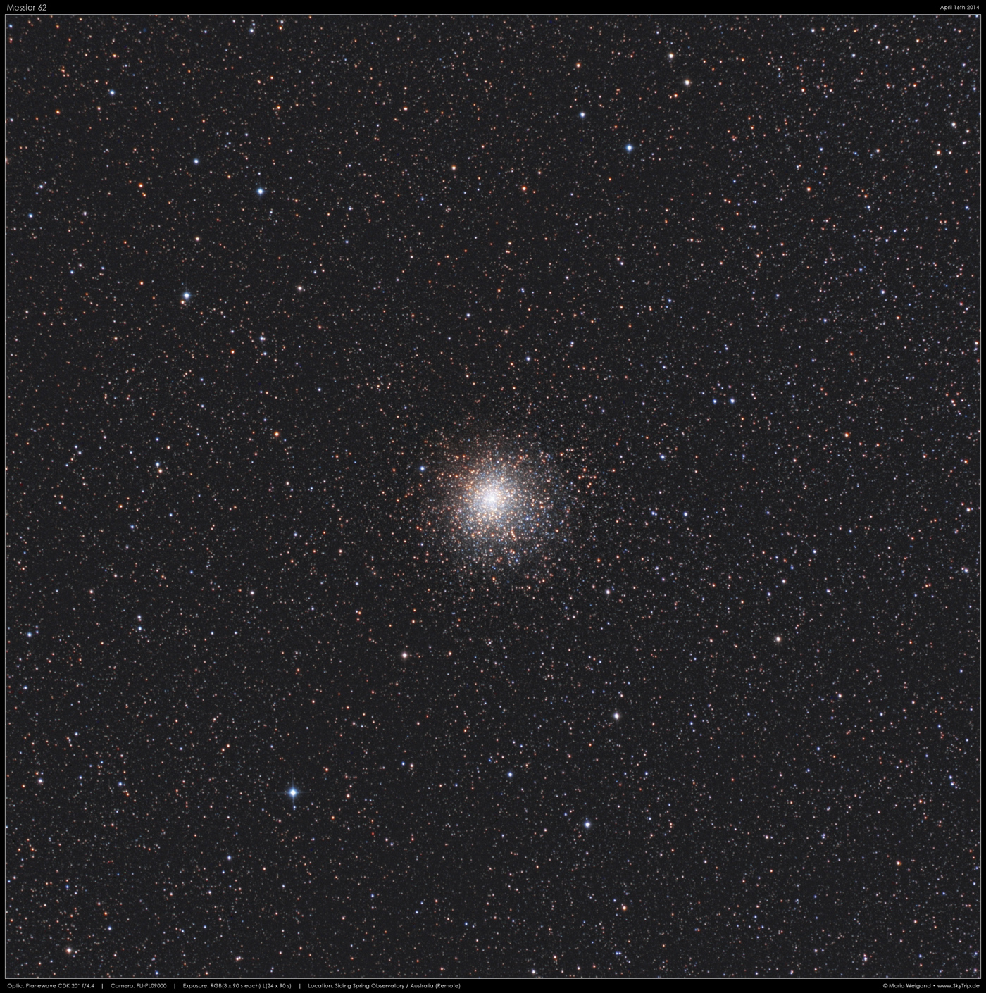 Kugelsternhaufen Messier 62