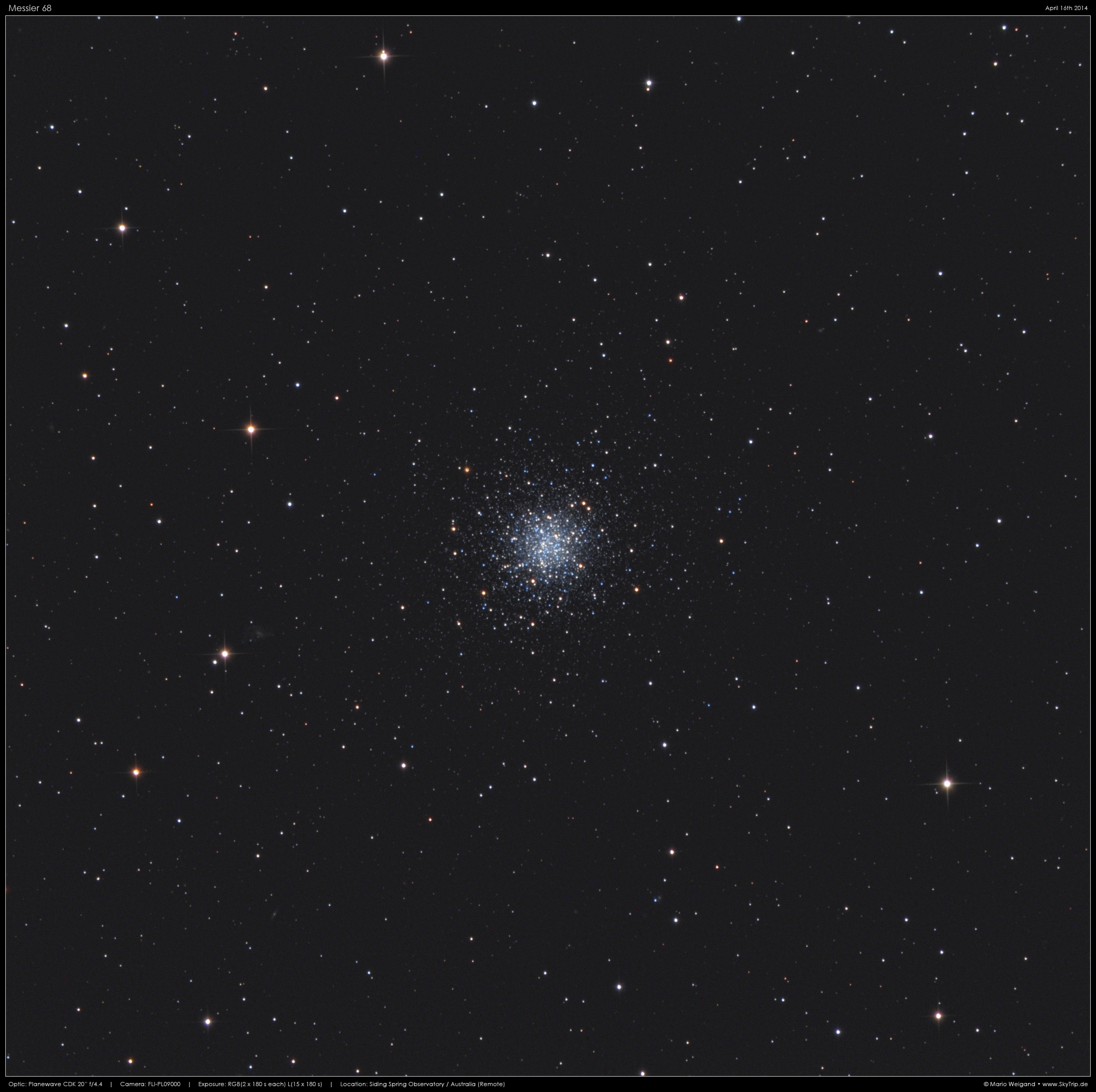 Kugelsternhaufen Messier 68