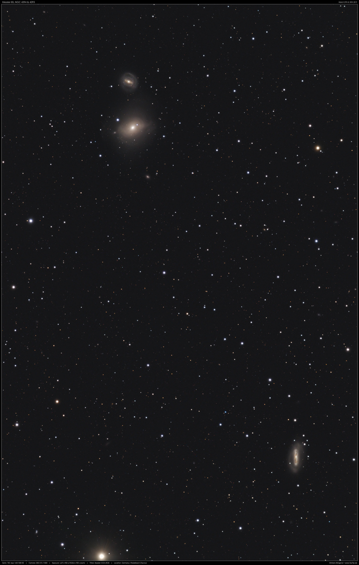 Galaxie Messier 85, NGC 4394 & 4293