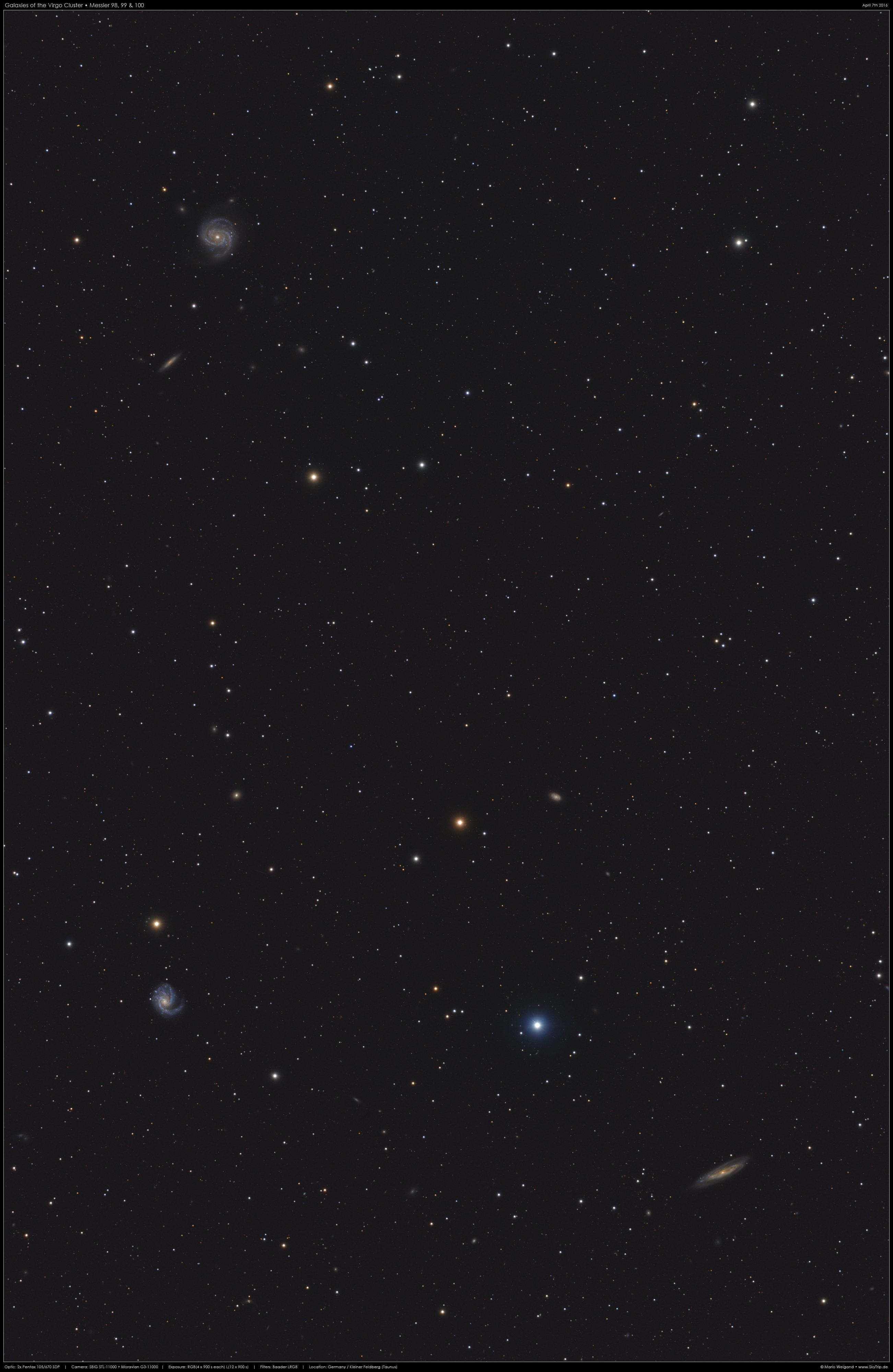 Virgohaufen: M98, M99 & M100