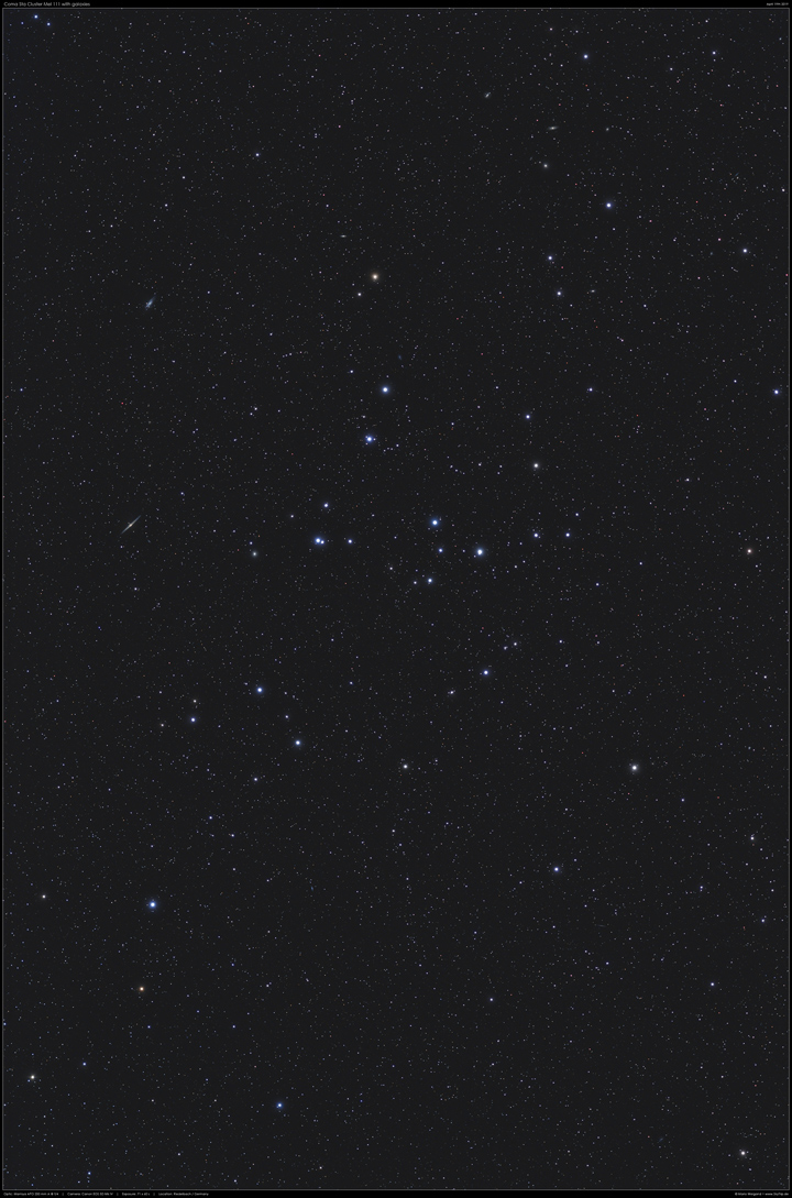Mel 111 - Coma Sternhaufen mit Galaxien