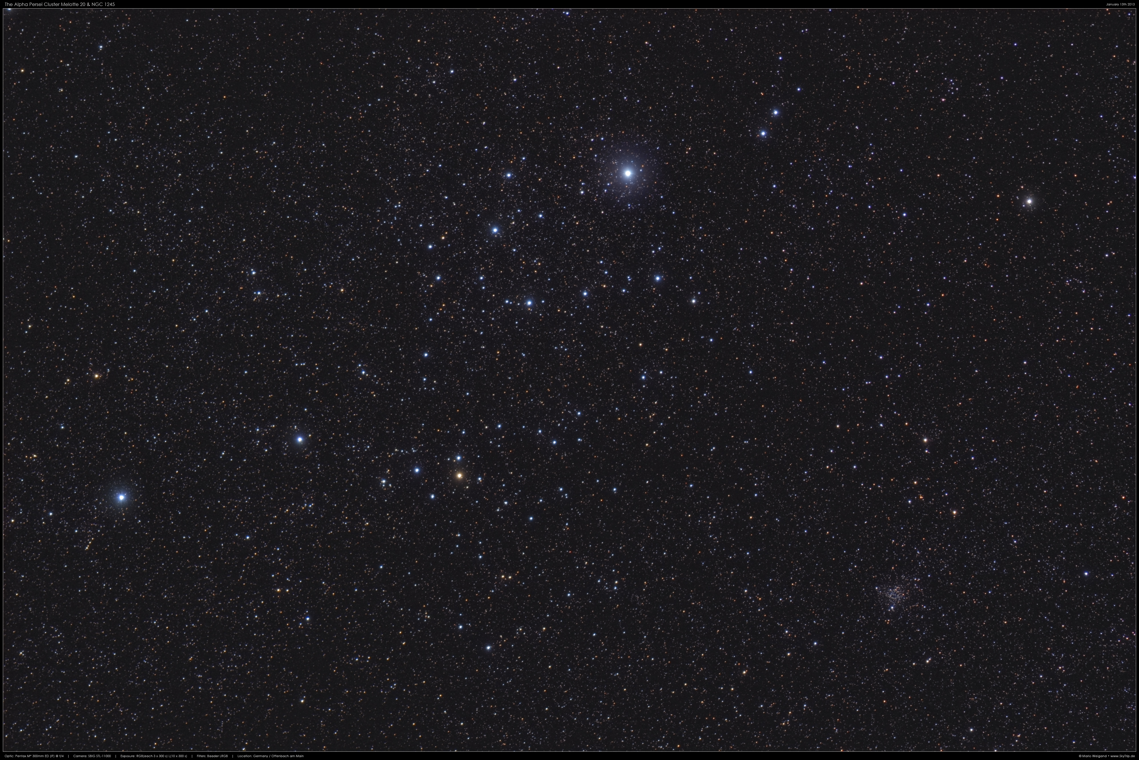 Der Alpha Persei Cluster Melotte 20 & NGC 1245