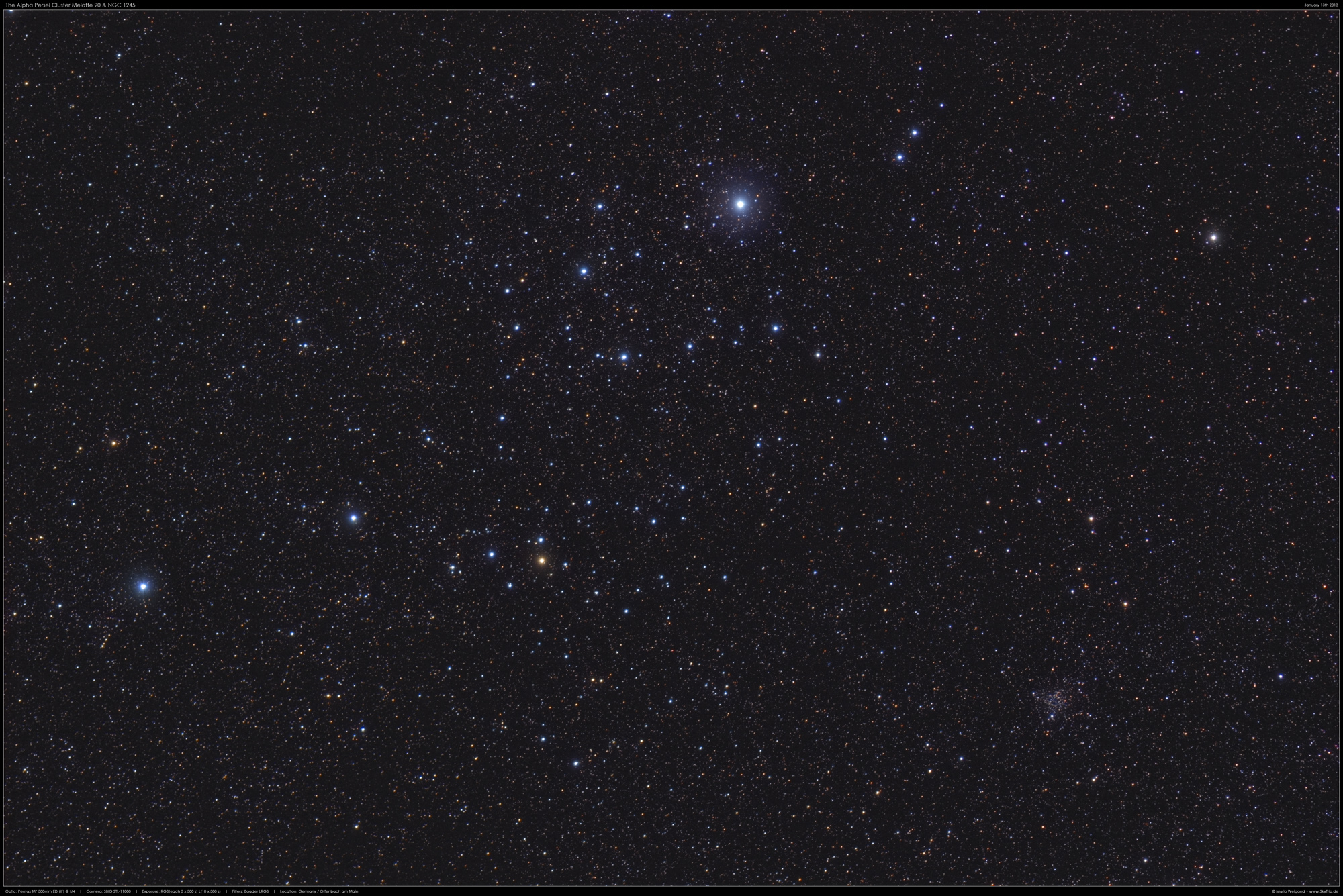 Der Alpha Persei Cluster Melotte 20 & NGC 1245