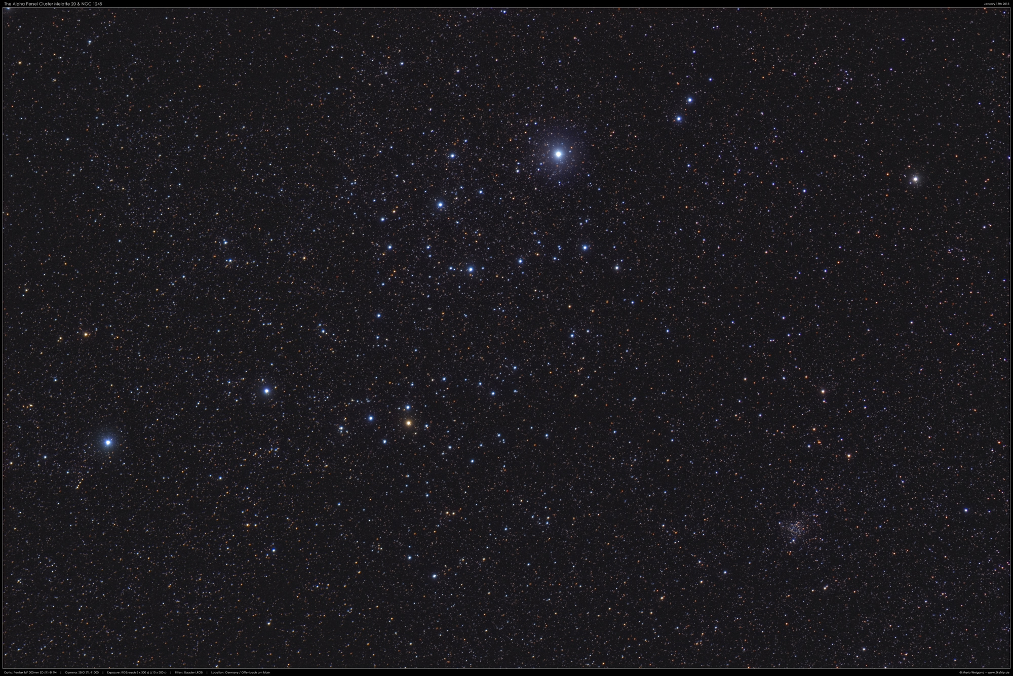 Der Alpha Persei Cluster Melotte 20 & NGC 1245