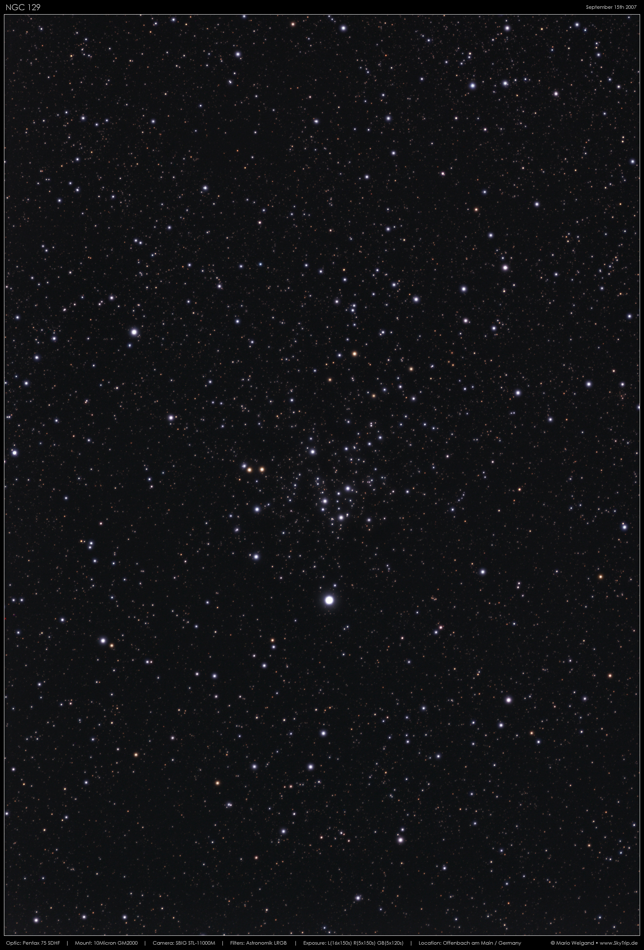Sternhaufen NGC 129