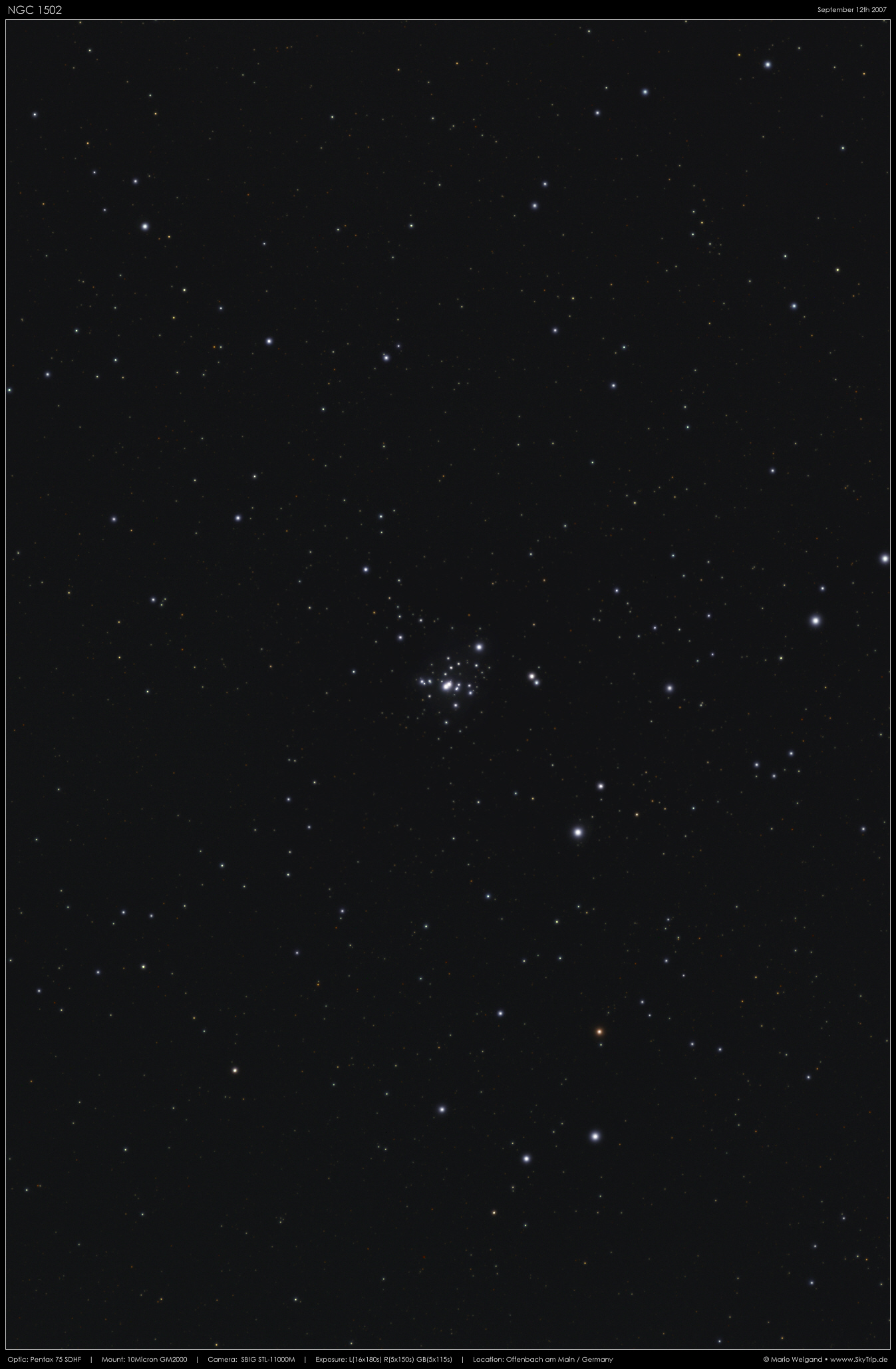 Sternhaufen NGC 1502