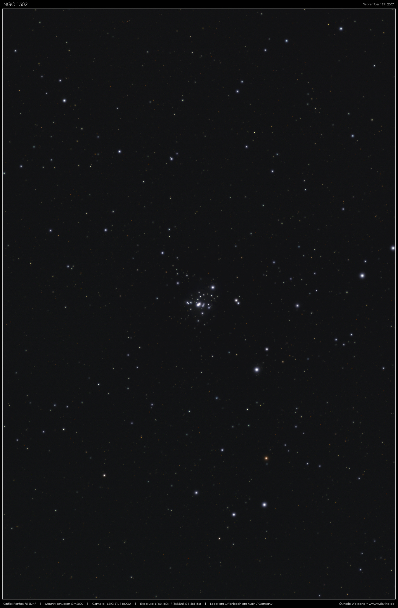 Sternhaufen NGC 1502