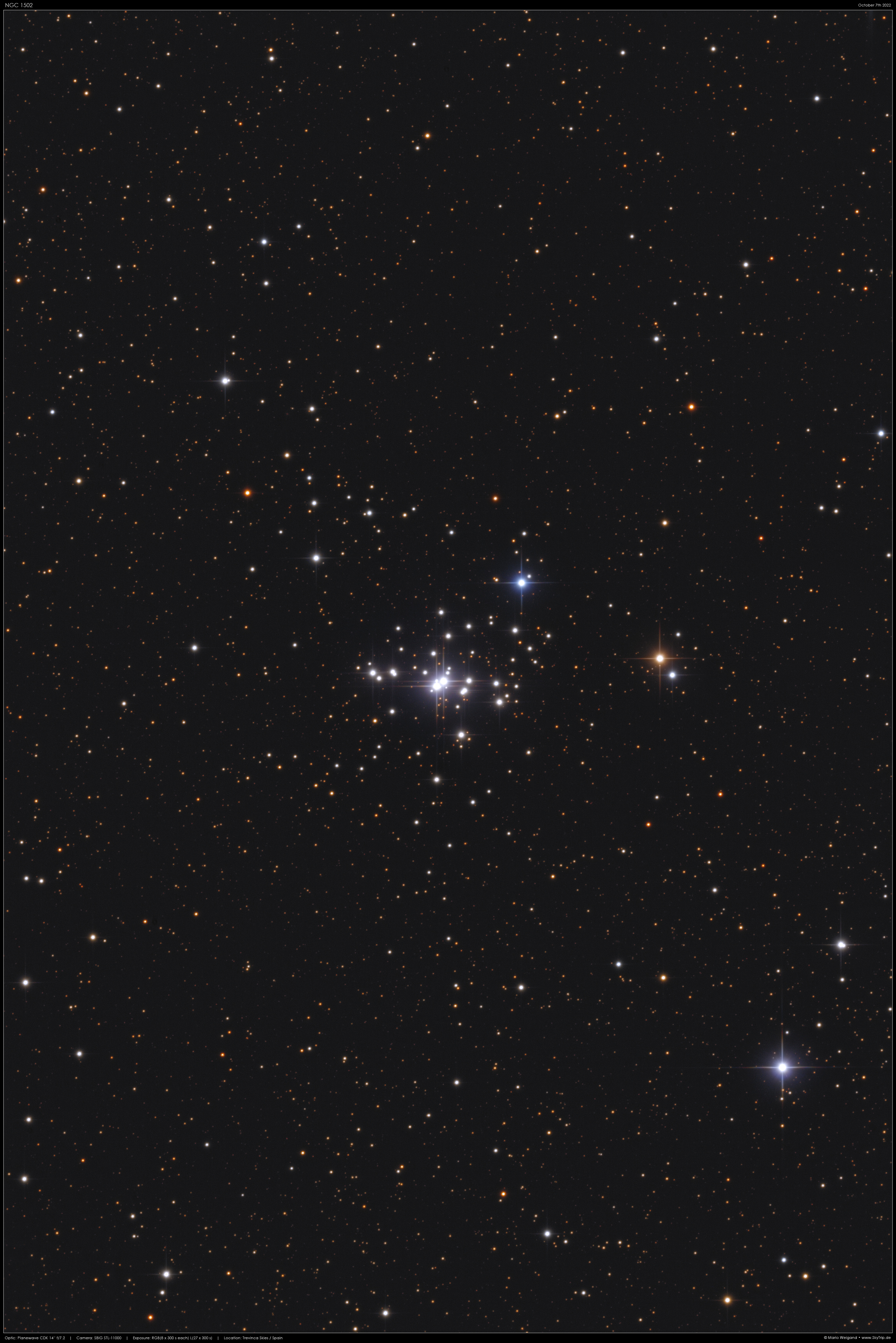 NGC 1502 in Camelopardalis