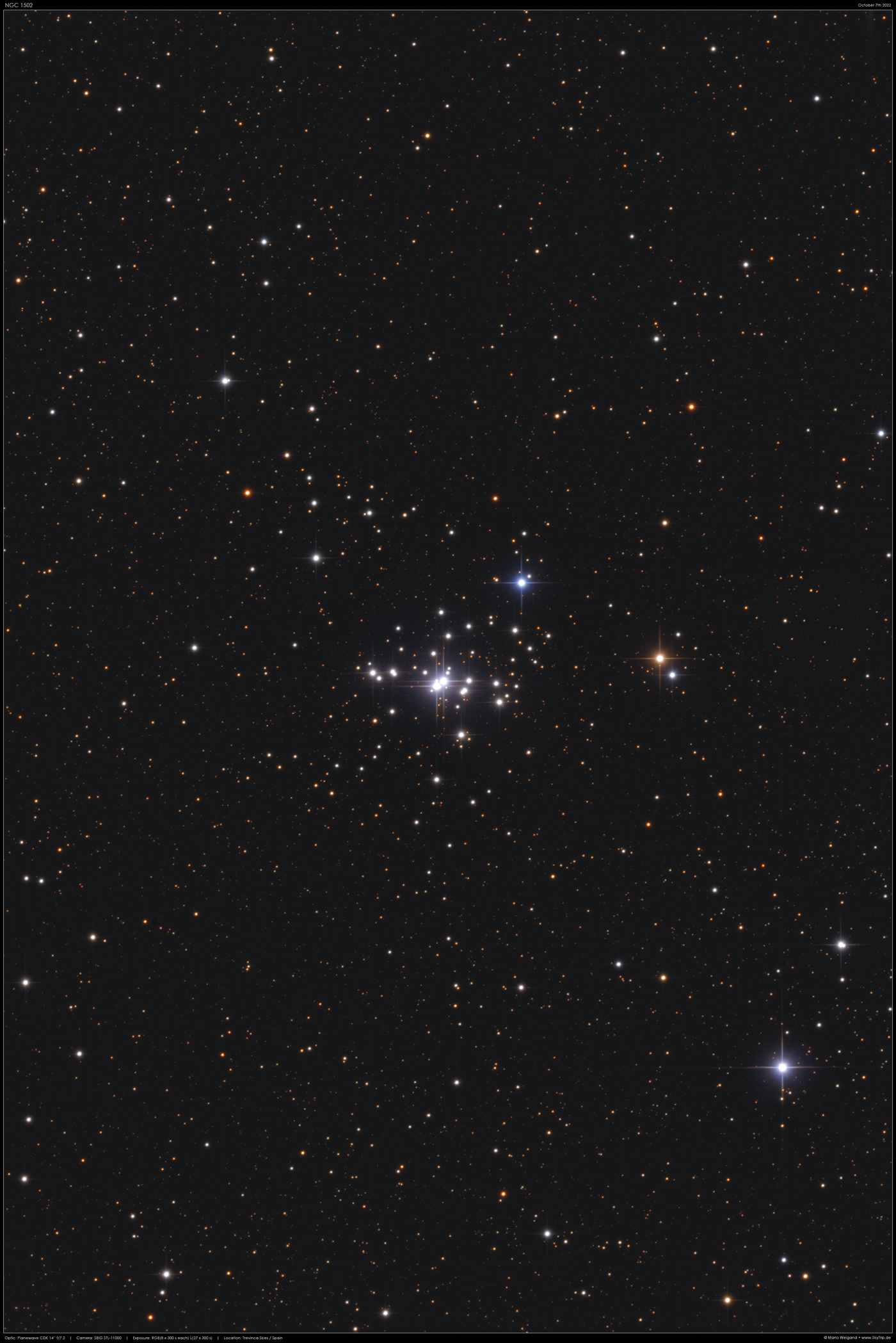 NGC 1502 in Camelopardalis