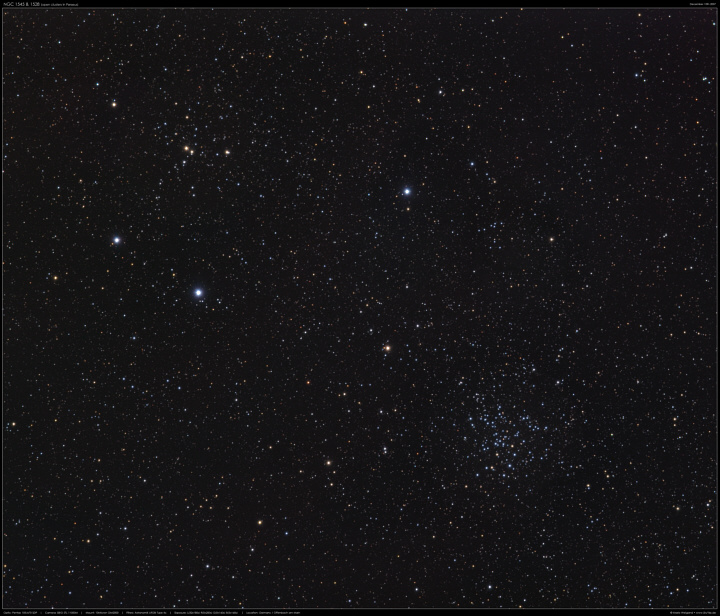 Sternhaufen NGC 1528 & NGC 1545 im Perseus