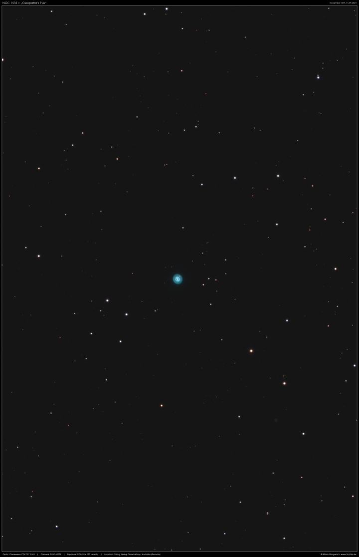 Cleopatra's Eye NGC 1535