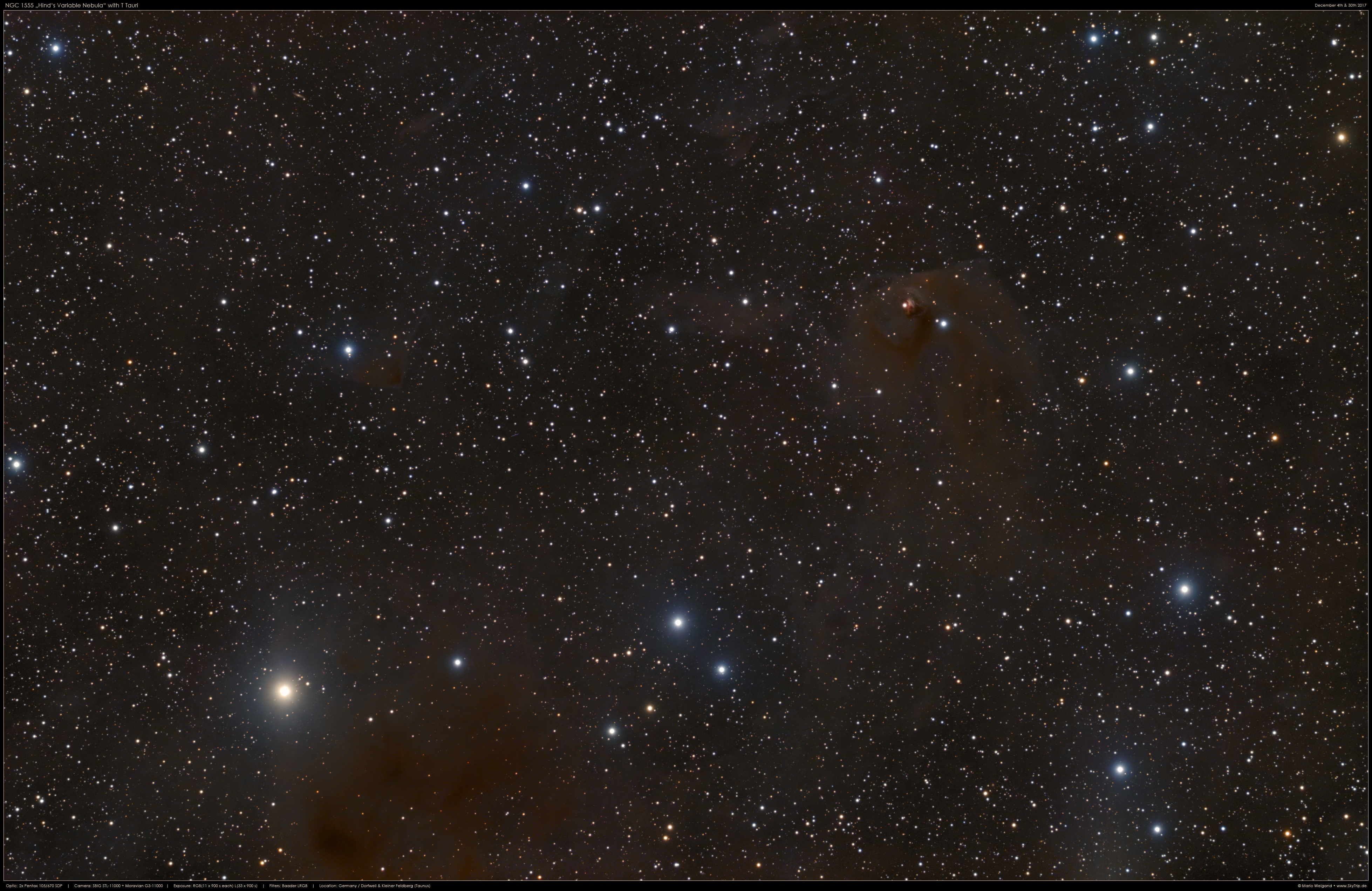Hind's Variabler Neb. NGC 1555 mit T Tauri