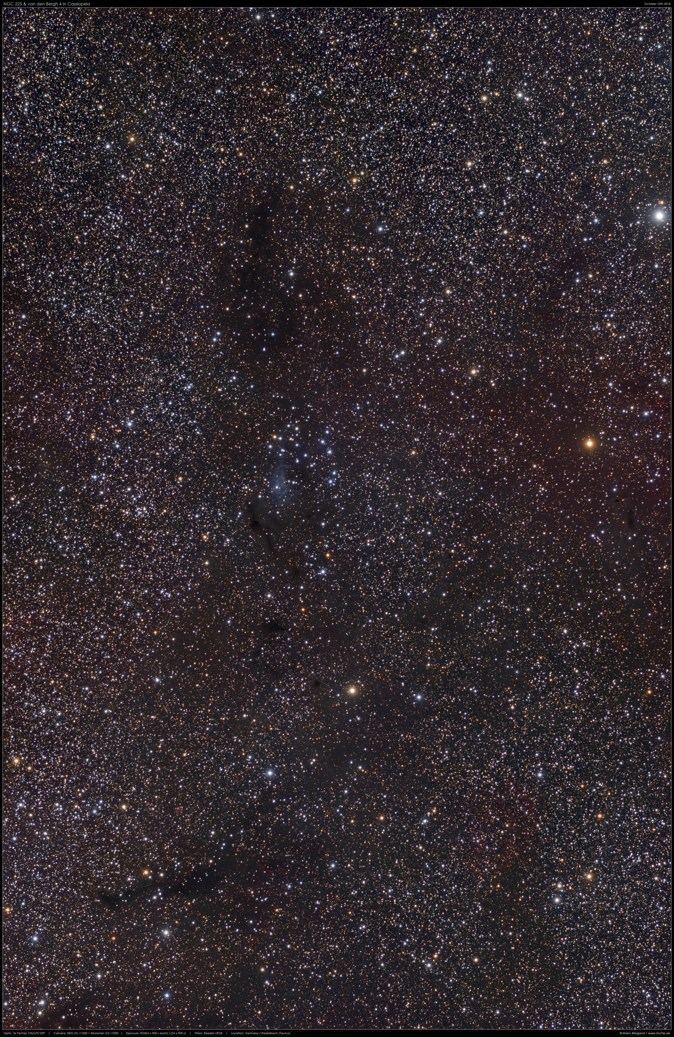 NGC 225 & vdB 4 in Cassiopeia