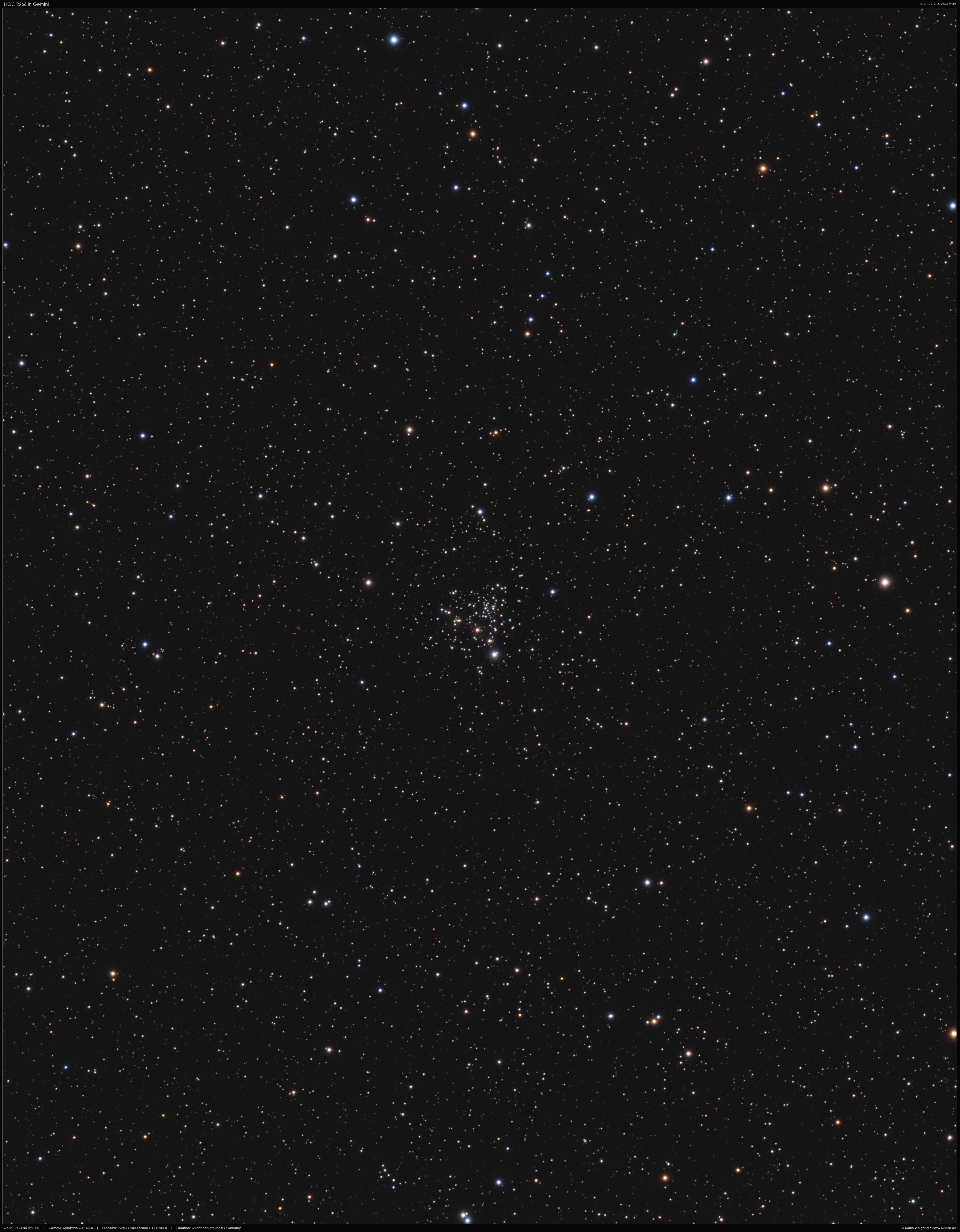 NGC 2266 in Gemini