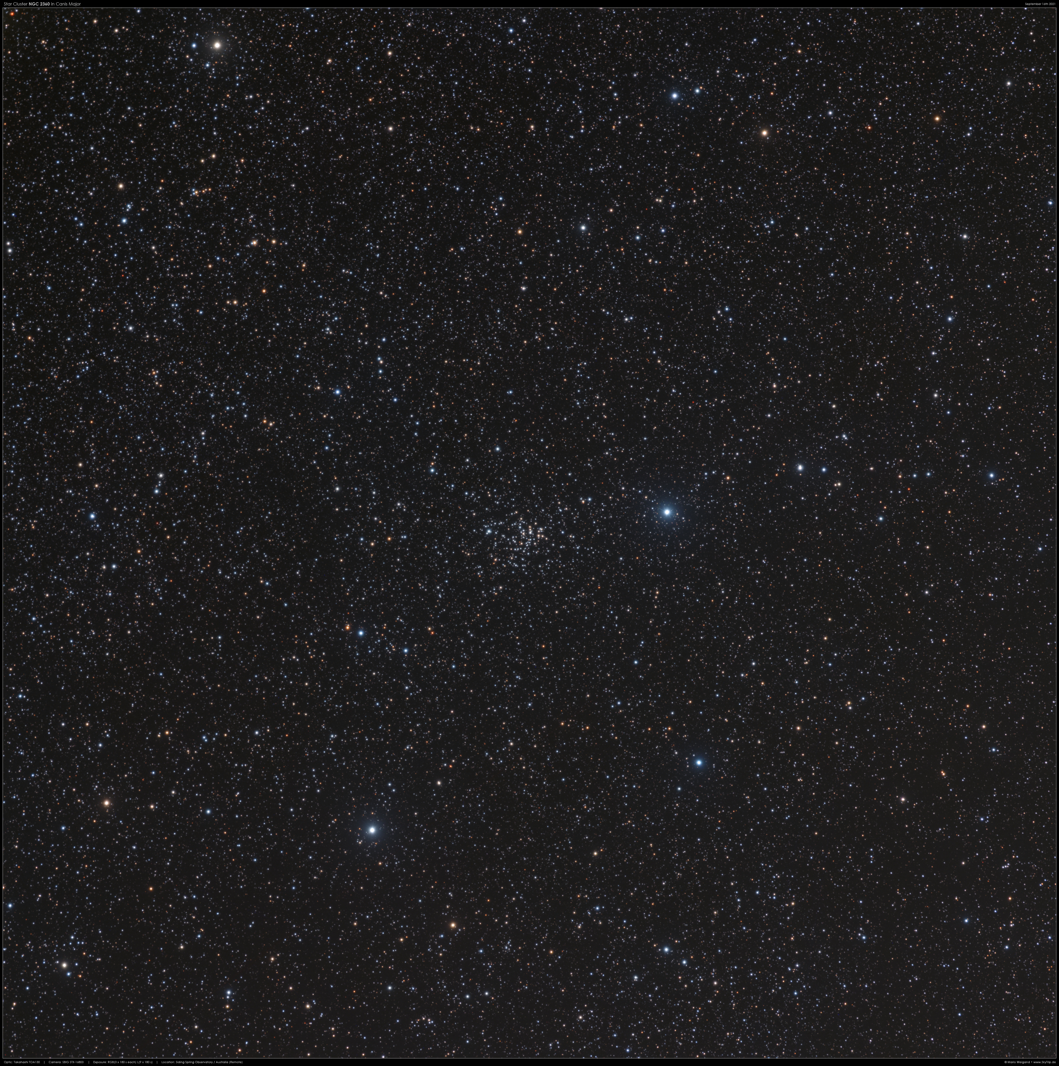 NGC 2360 in Canis Major