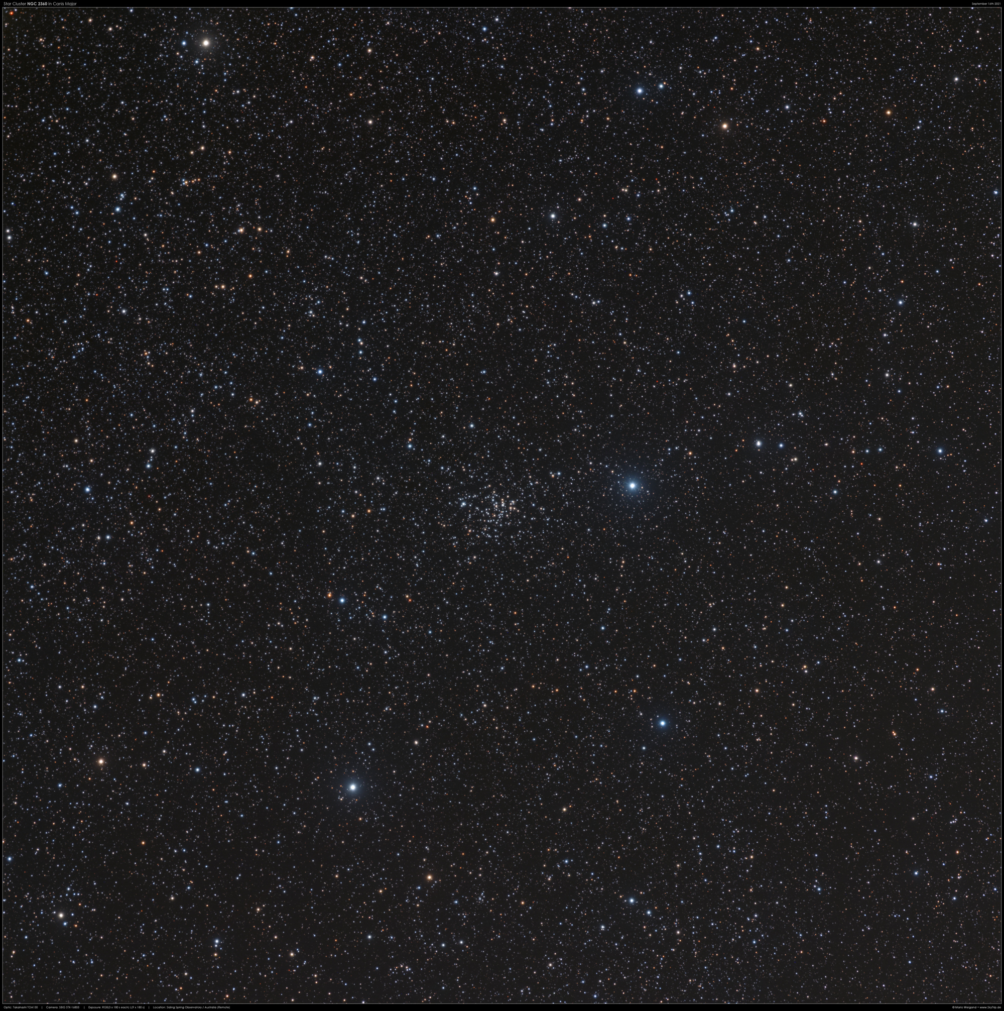 NGC 2360 in Canis Major