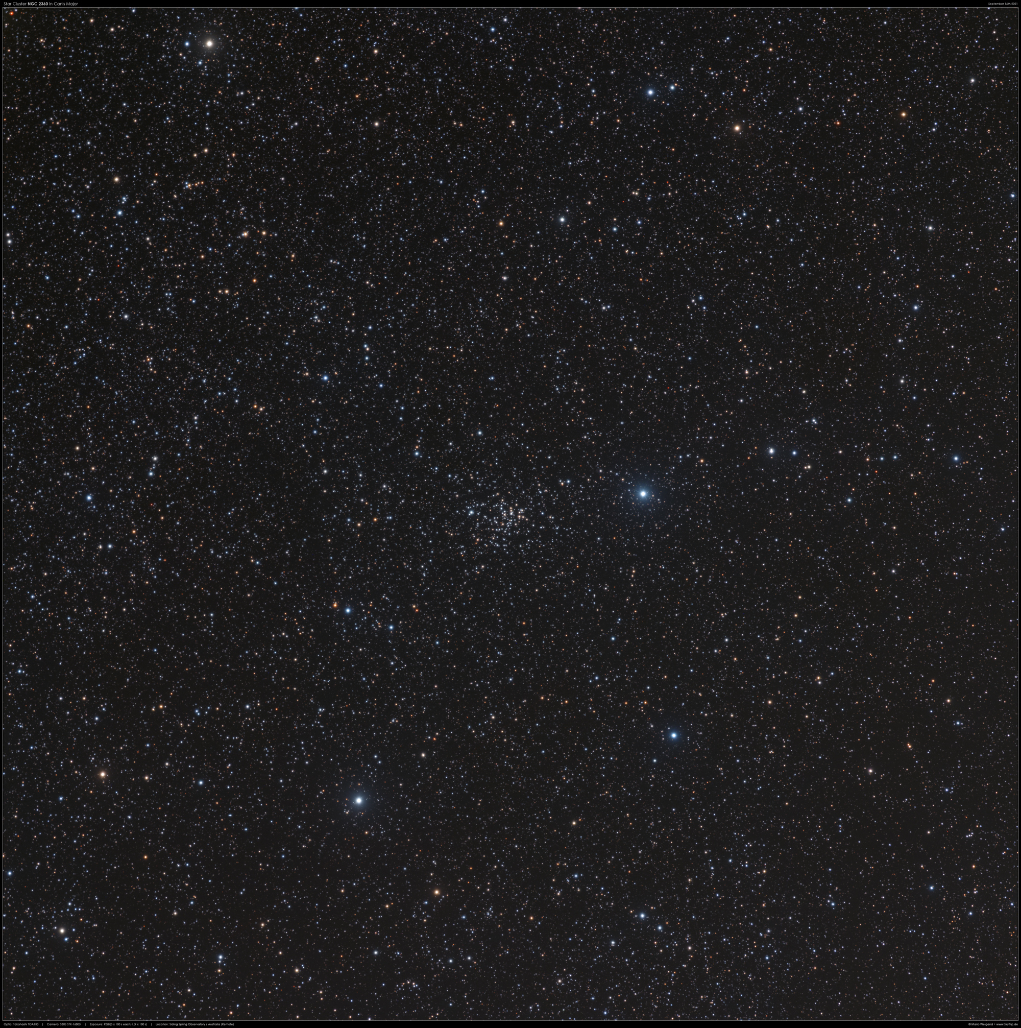 NGC 2360 in Canis Major