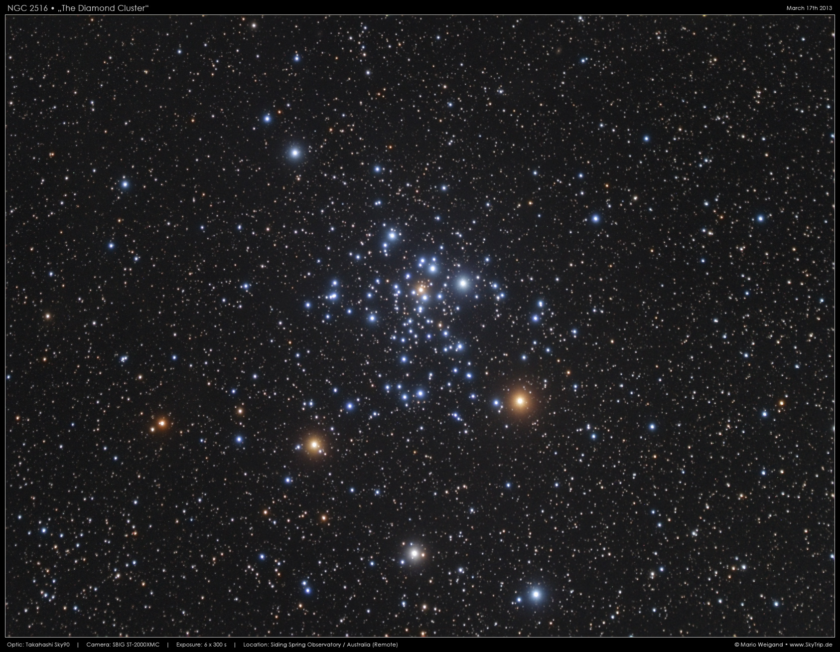 NGC 2516 The Diamond Cluster