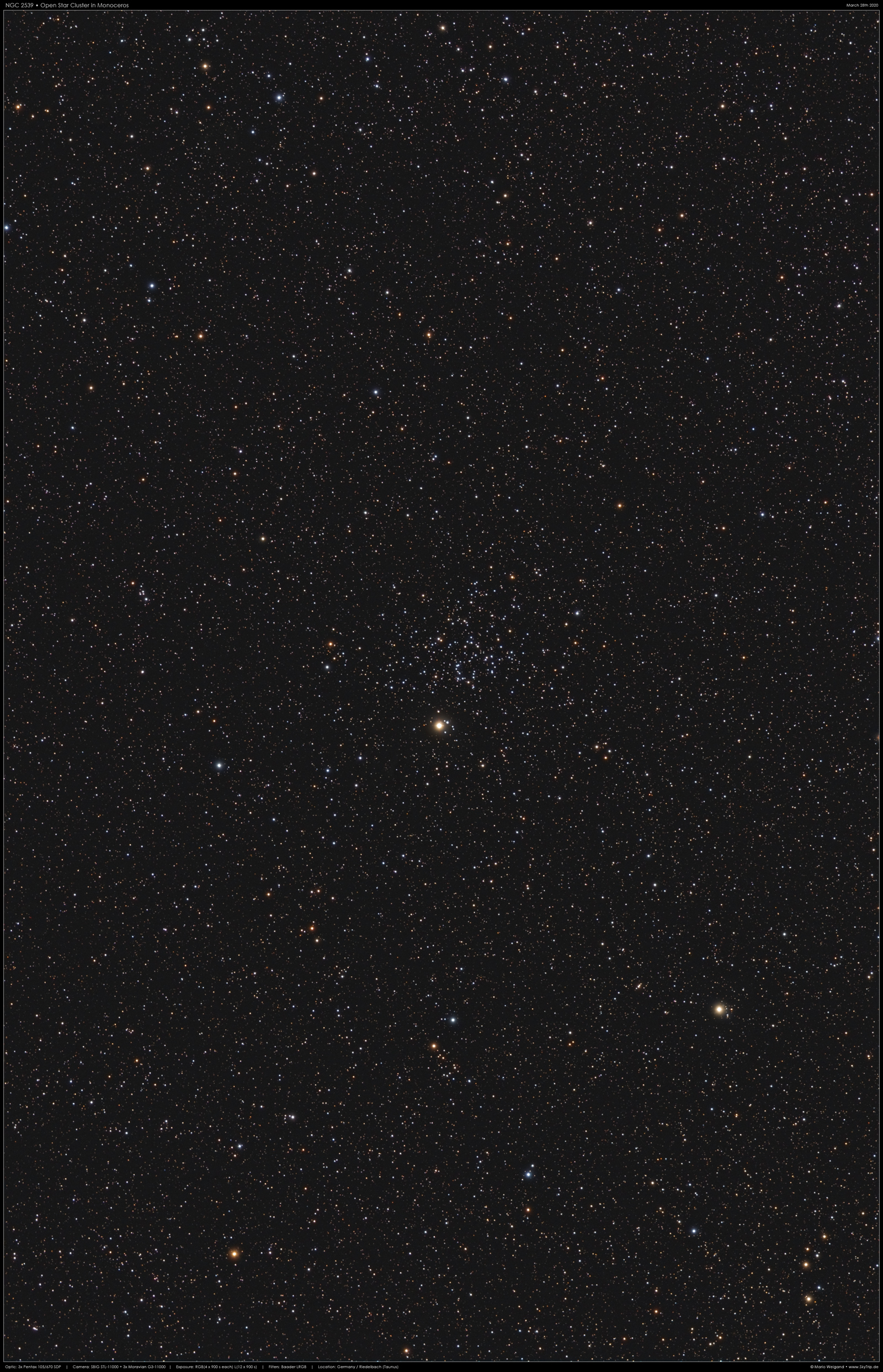 NGC 2539 in Puppis