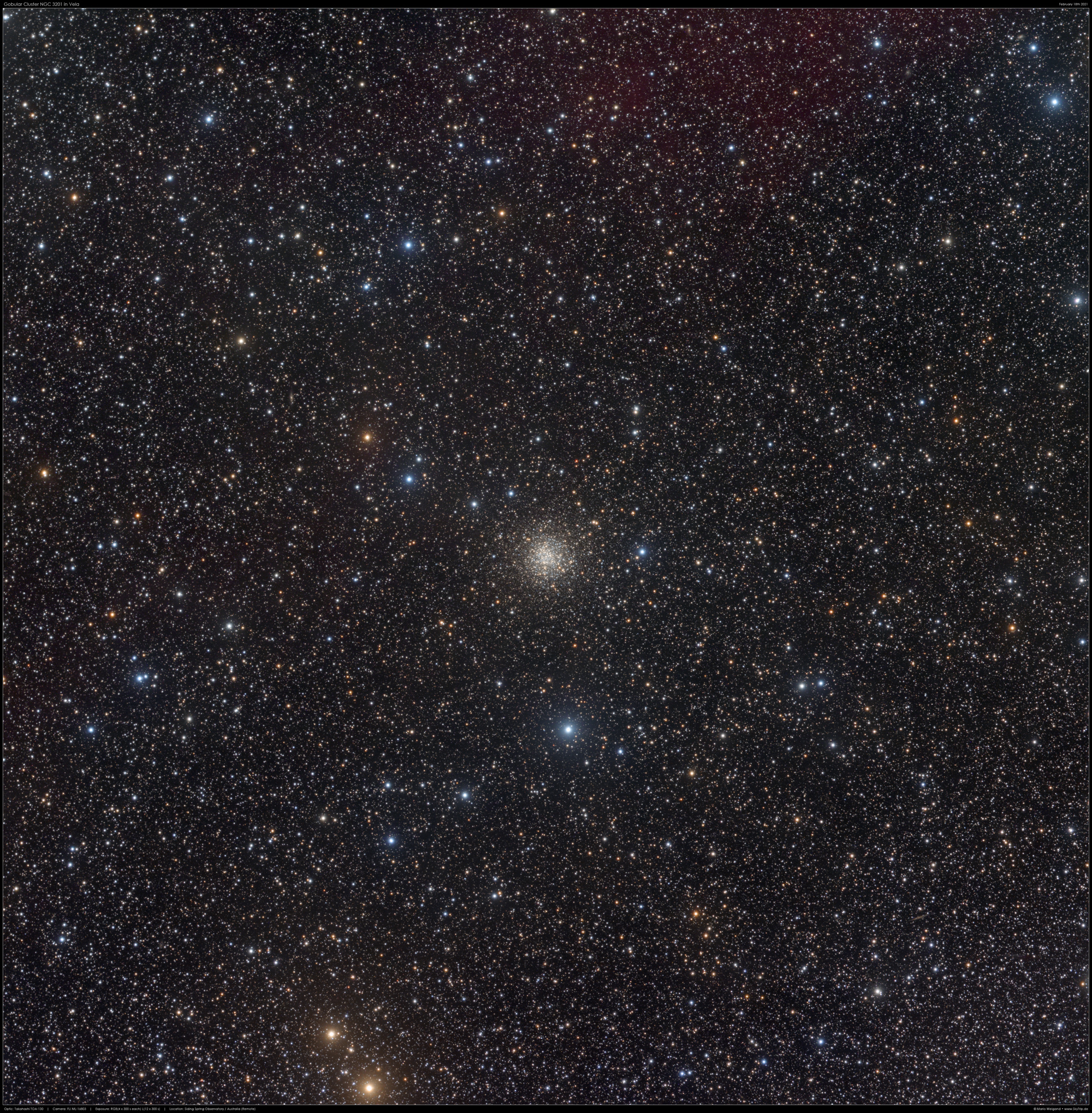 NGC 3201 in Vela