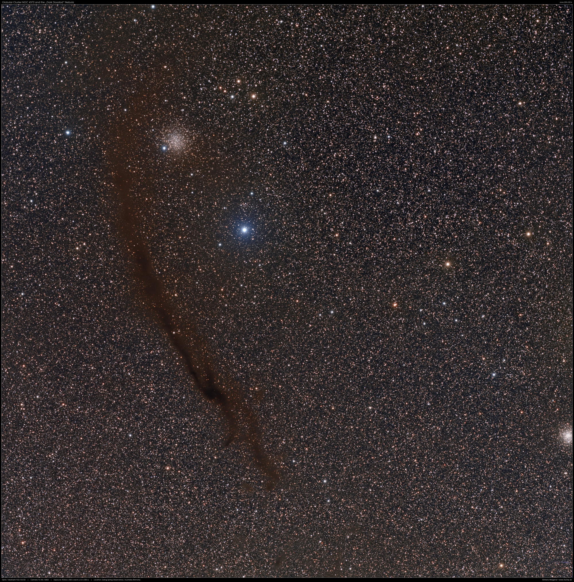 Kugelsternhaufen NGC 4372 & Dark Doodad