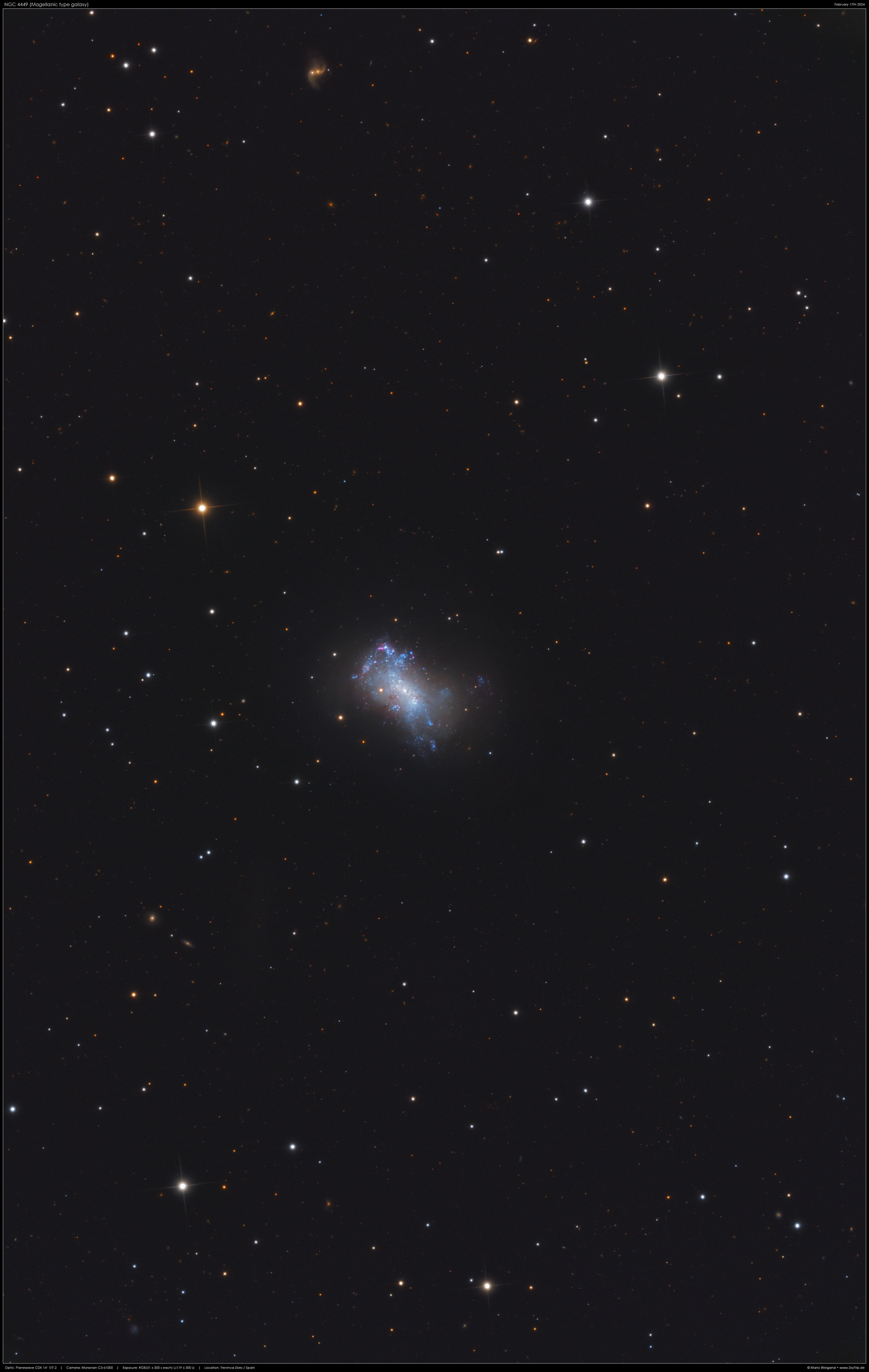 Die irregulre Galaxie NGC 4449