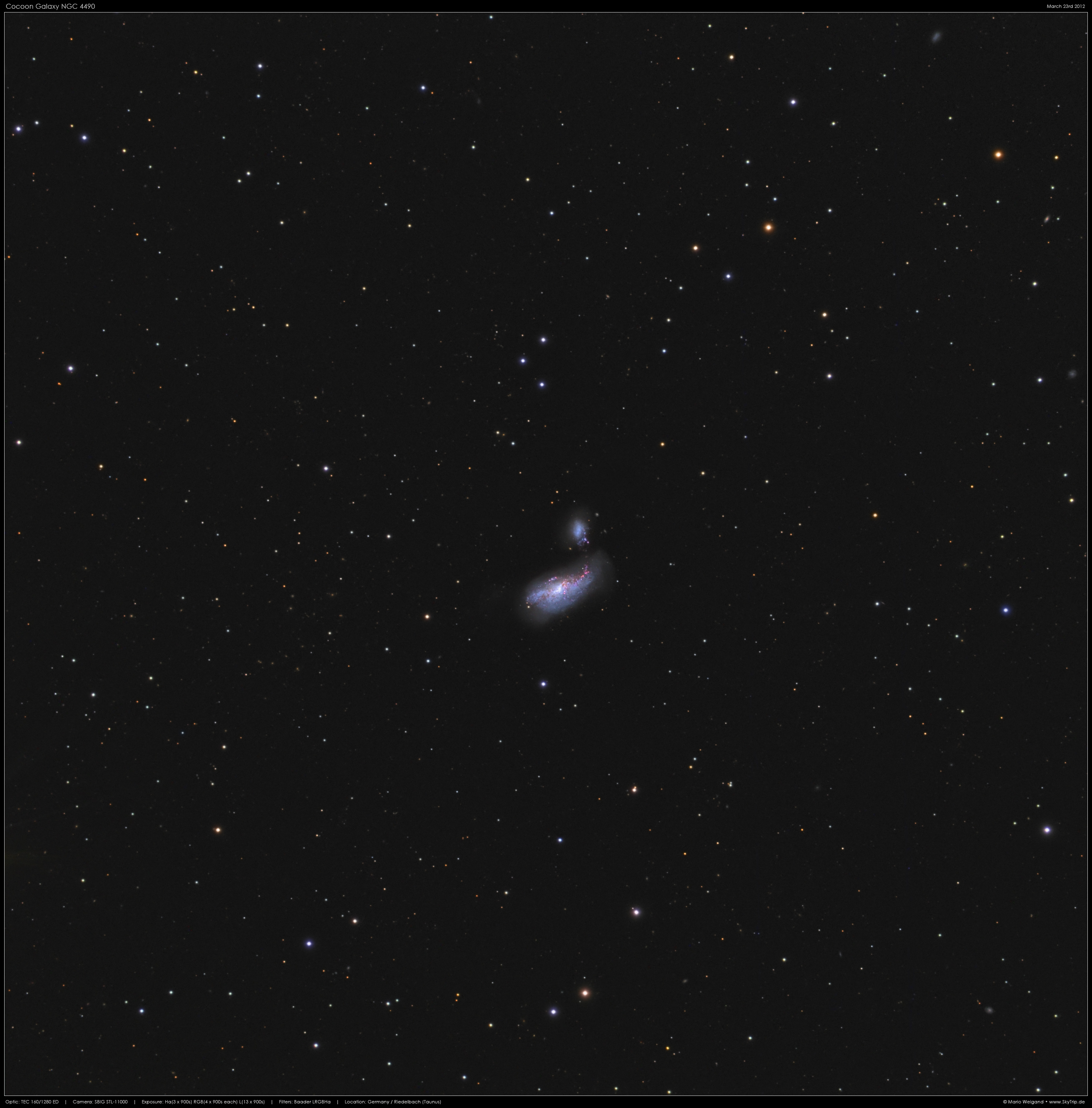 Kokon-Galaxie NGC 4490
