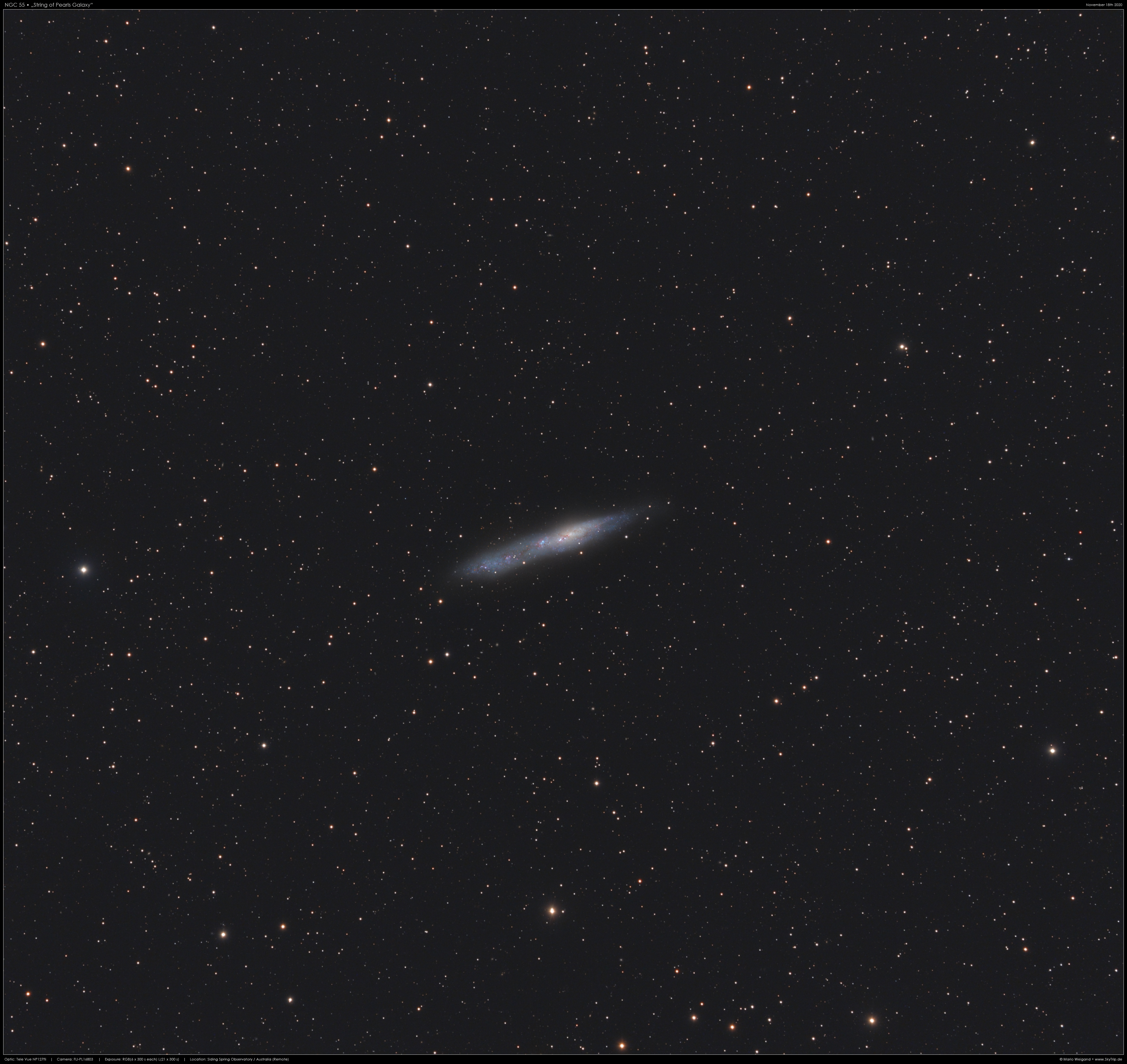NGC 55 - Strings of Pearls Galaxy