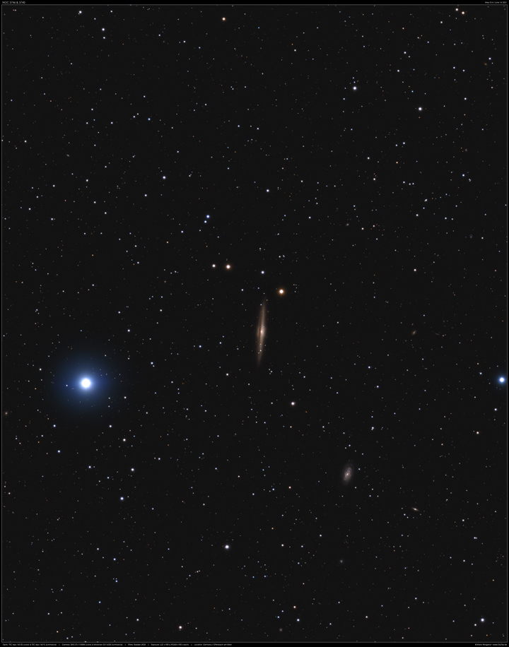 NGC 5746 & 5740 in Virgo