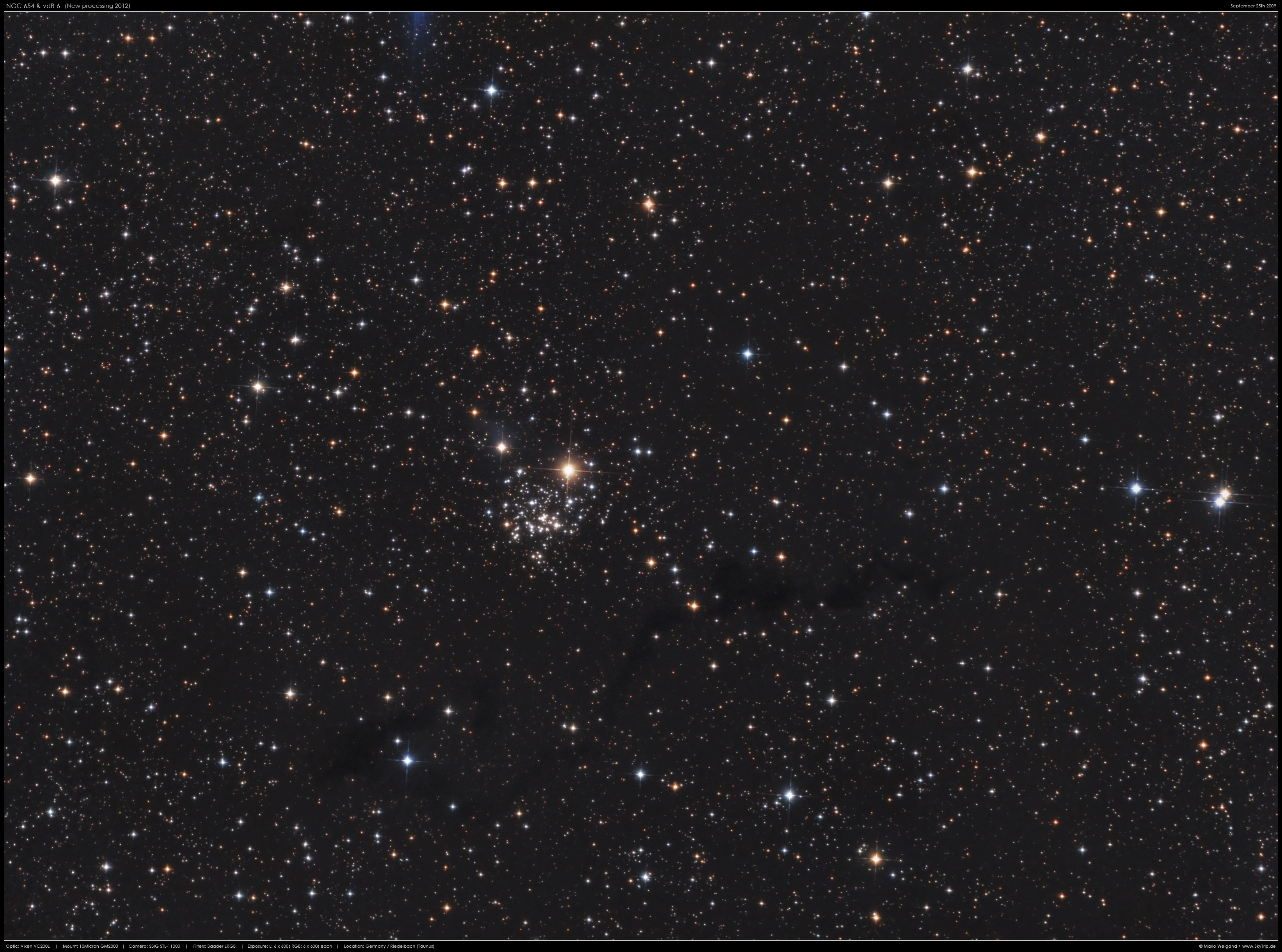 NGC 654 in der Cassiopeia