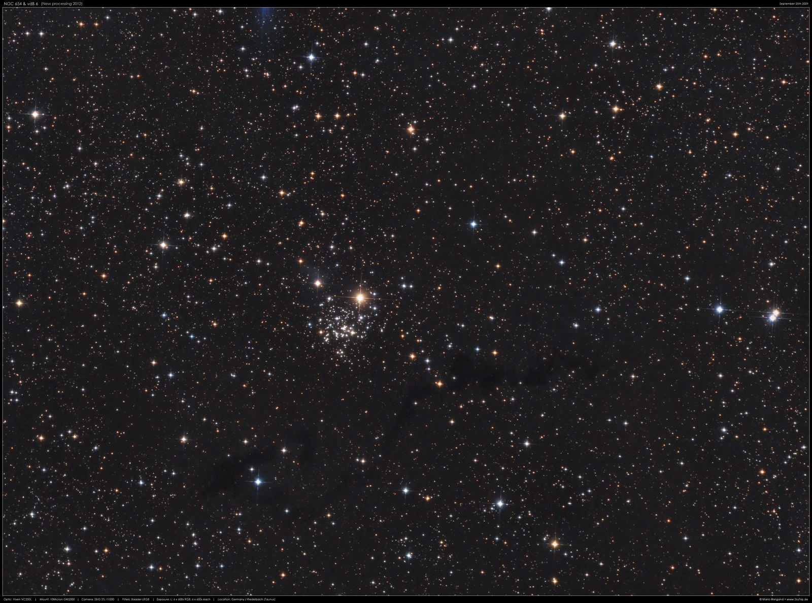 NGC 654 in der Cassiopeia